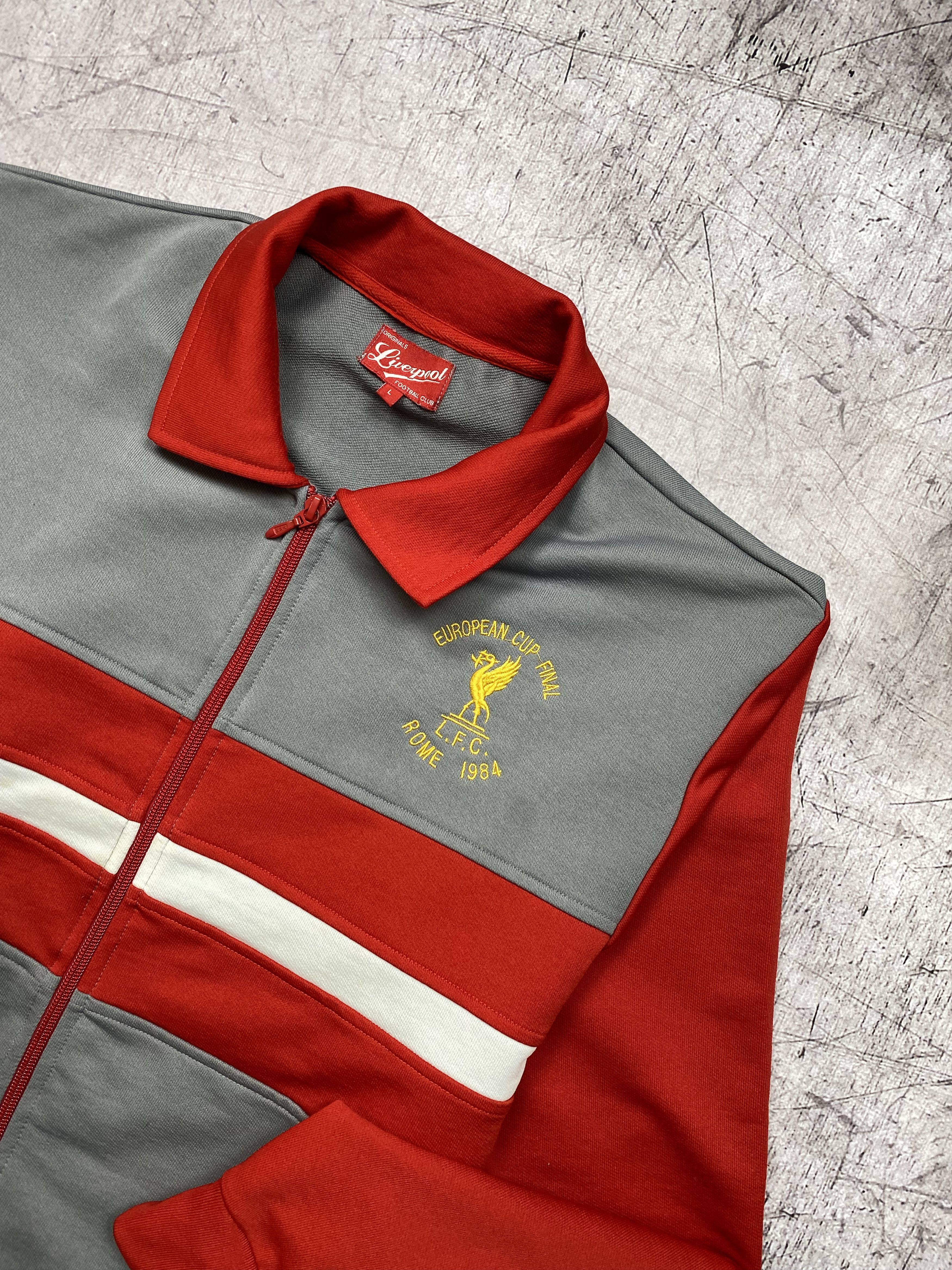 Vintage Olympic Liverpool - Rome 1984 Final Vintage Track Top Jacket Size US L / EU 52-54 / 3 - 2 Thumbnail