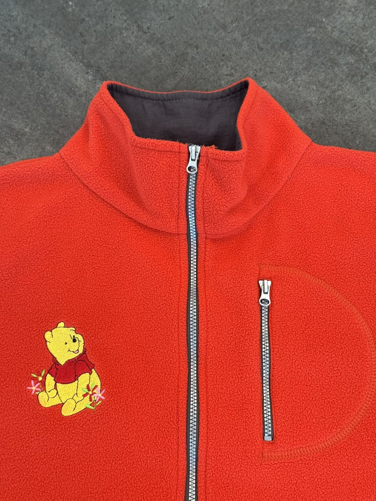 Disney Vintage Y2K Disney Winnie The Pooh Fleece Vest Jacket Size US L / EU 52-54 / 3 - 3 Thumbnail