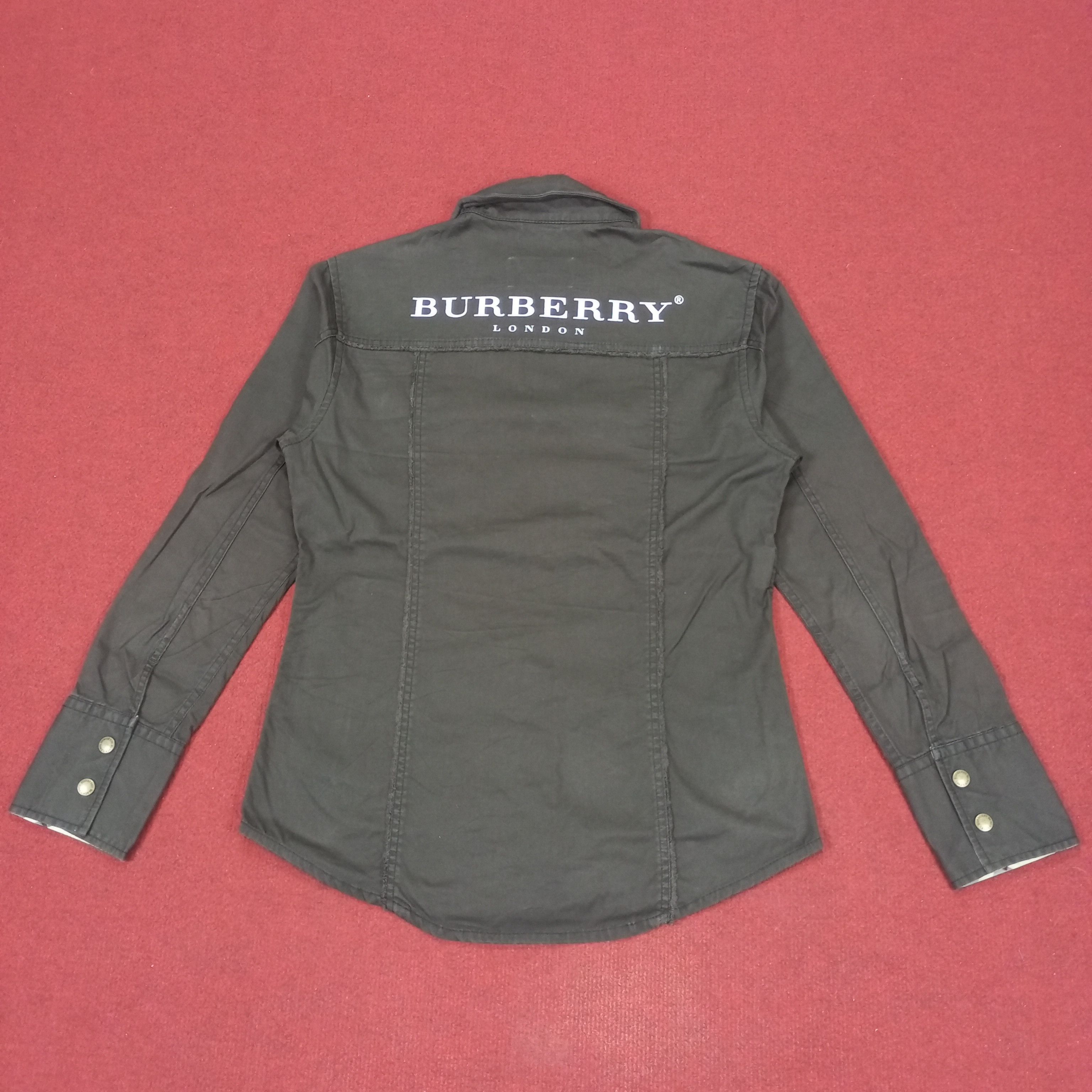 Burberry × Vintage Burberry Black Label Custom Art Fashion Style Jacket Size S / US 4 / IT 40 - 1 Thumbnail