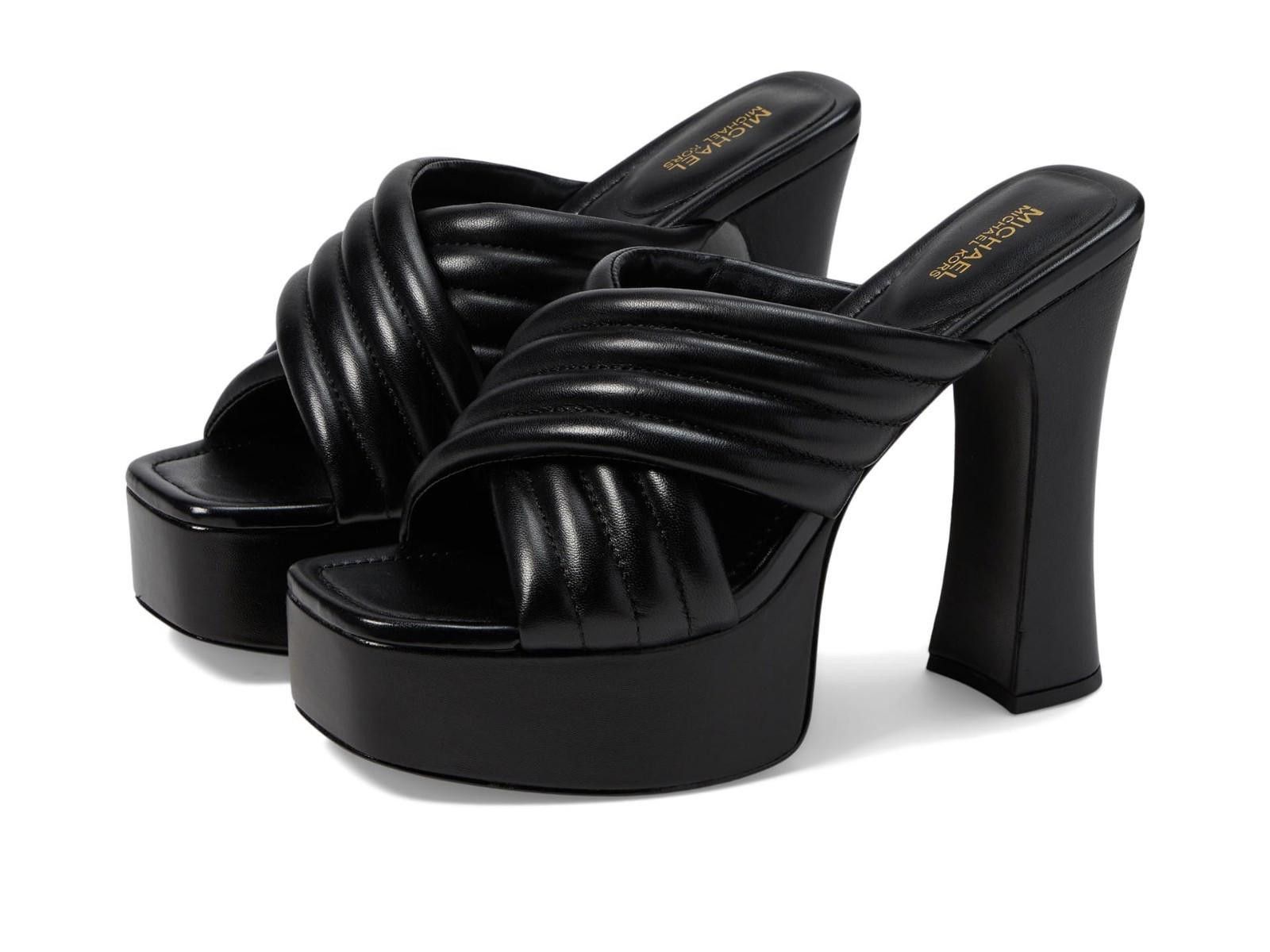 Michael Kors Michael Kors Portia Platform Sandal Quilted Slip On Shoes Size US 10 / IT 40 - 5 Thumbnail