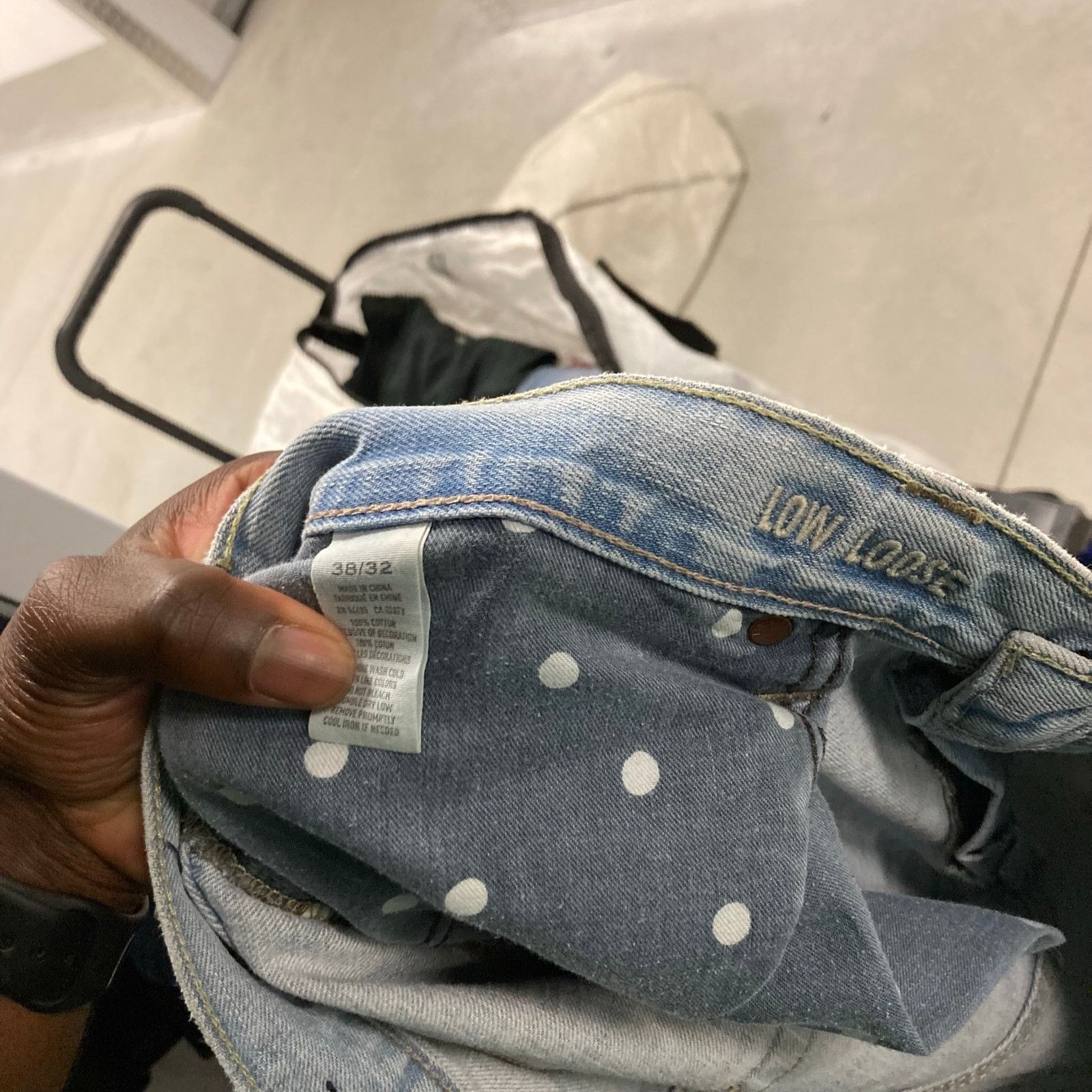 American Eagle Outfitters × Vintage Y2K American eagle flannel patchwork baggy jeans 38x32 Size US 38 / EU 54 - 6 Thumbnail