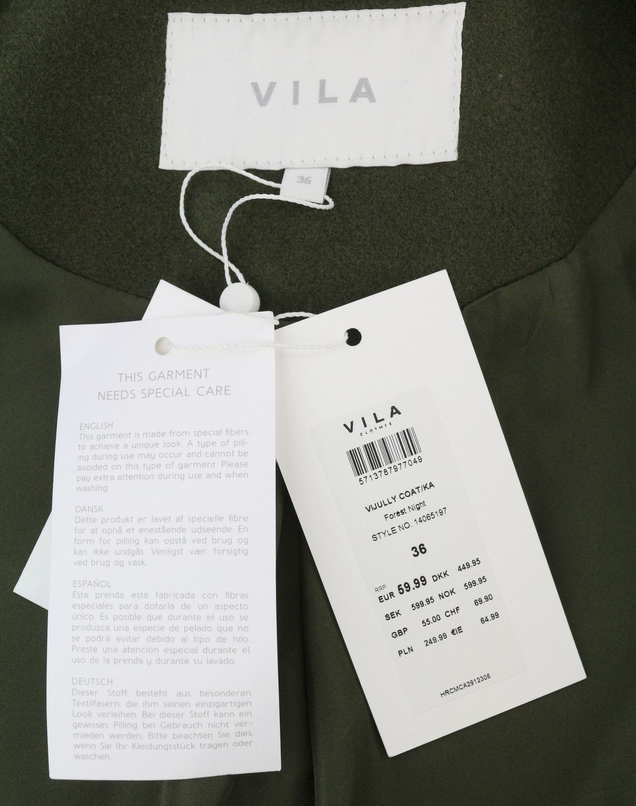 Other JULLY EU36 Green Notch Lapel Button-Up Lined 88056 Size S / US 4 / IT 40 - 11 Thumbnail