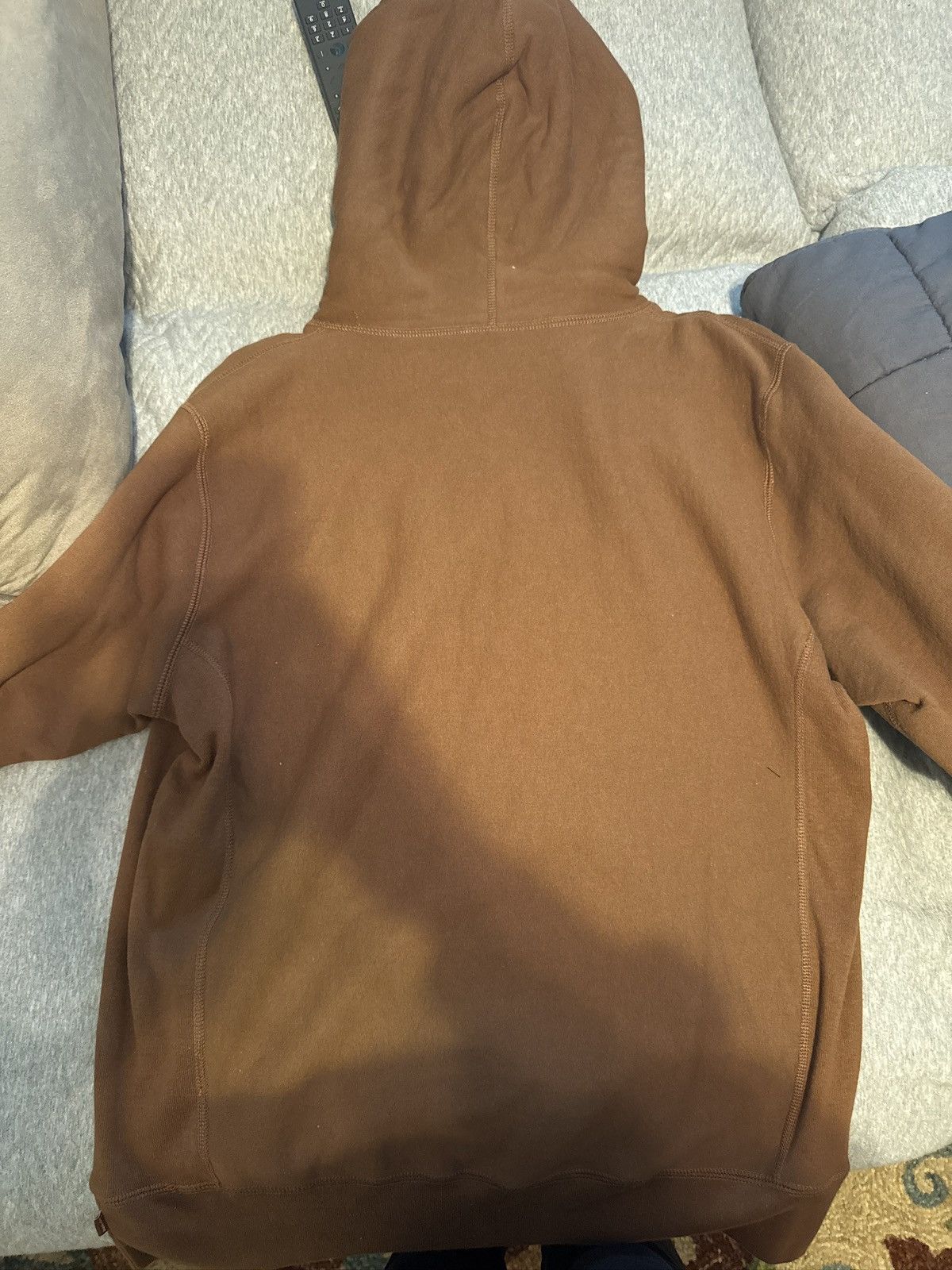 Supreme Supreme Script Hoodie (Brown) Size US L / EU 52-54 / 3 - 6 Thumbnail