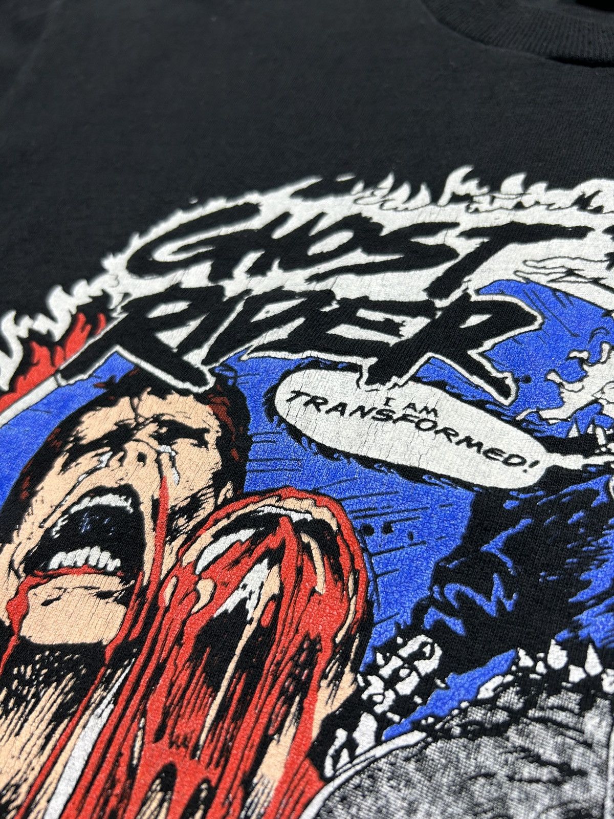 Marvel Comics RARE! 1992 Ghost Rider “I am Transformed” Marvel T-Shirt Size US L / EU 52-54 / 3 - 7 Thumbnail