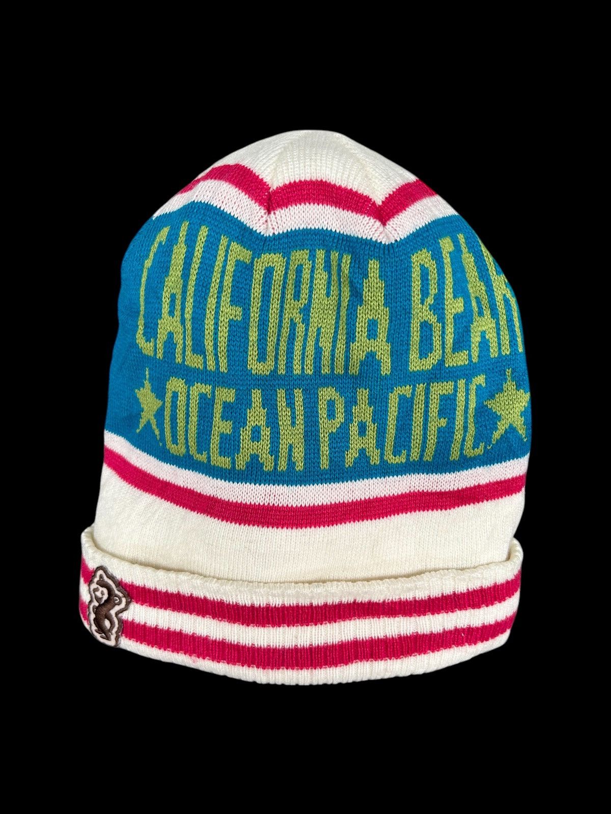 Japanese Brand × Kapital × Vintage Ocean pacific knitt Rare Design Beanie Hats ☠️☠️ Size ONE SIZE - 1 Thumbnail