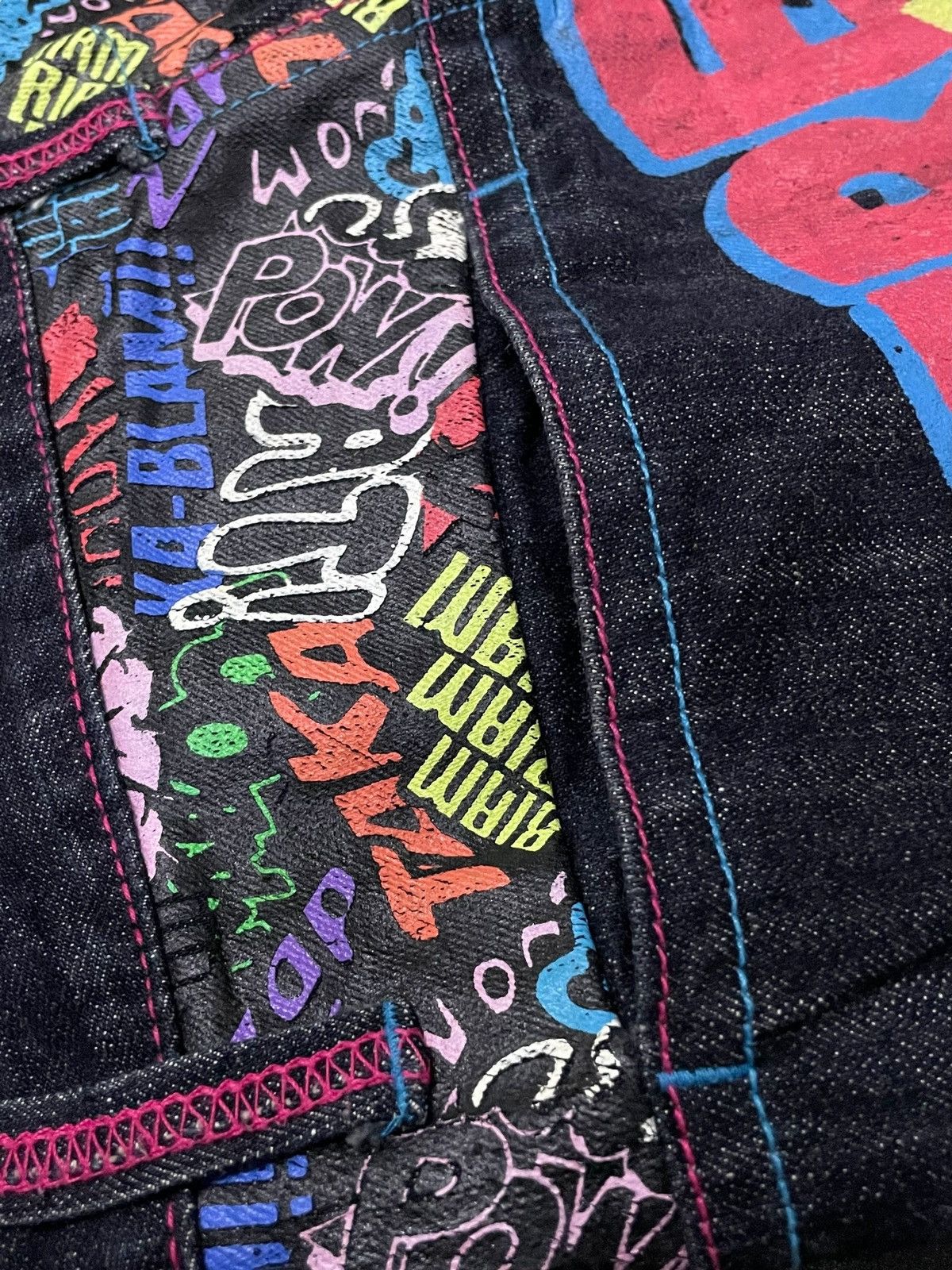 KOJIMA GENES × Red Monkey Clone Devgru Japan Comic Art Evisu Style Loose Jeans Size US 30 / EU 46 - 12 Thumbnail