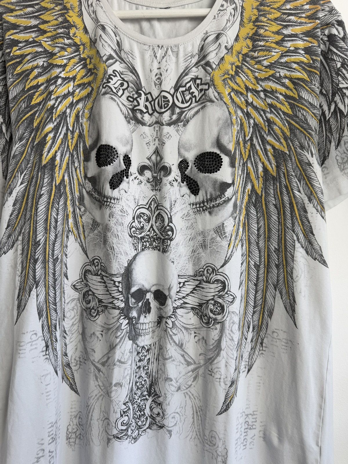 Affliction × Vintage Vintage y2k Affliciton style skull printed t-shirt M tapout Size US M / EU 48-50 / 2 - 3 Thumbnail