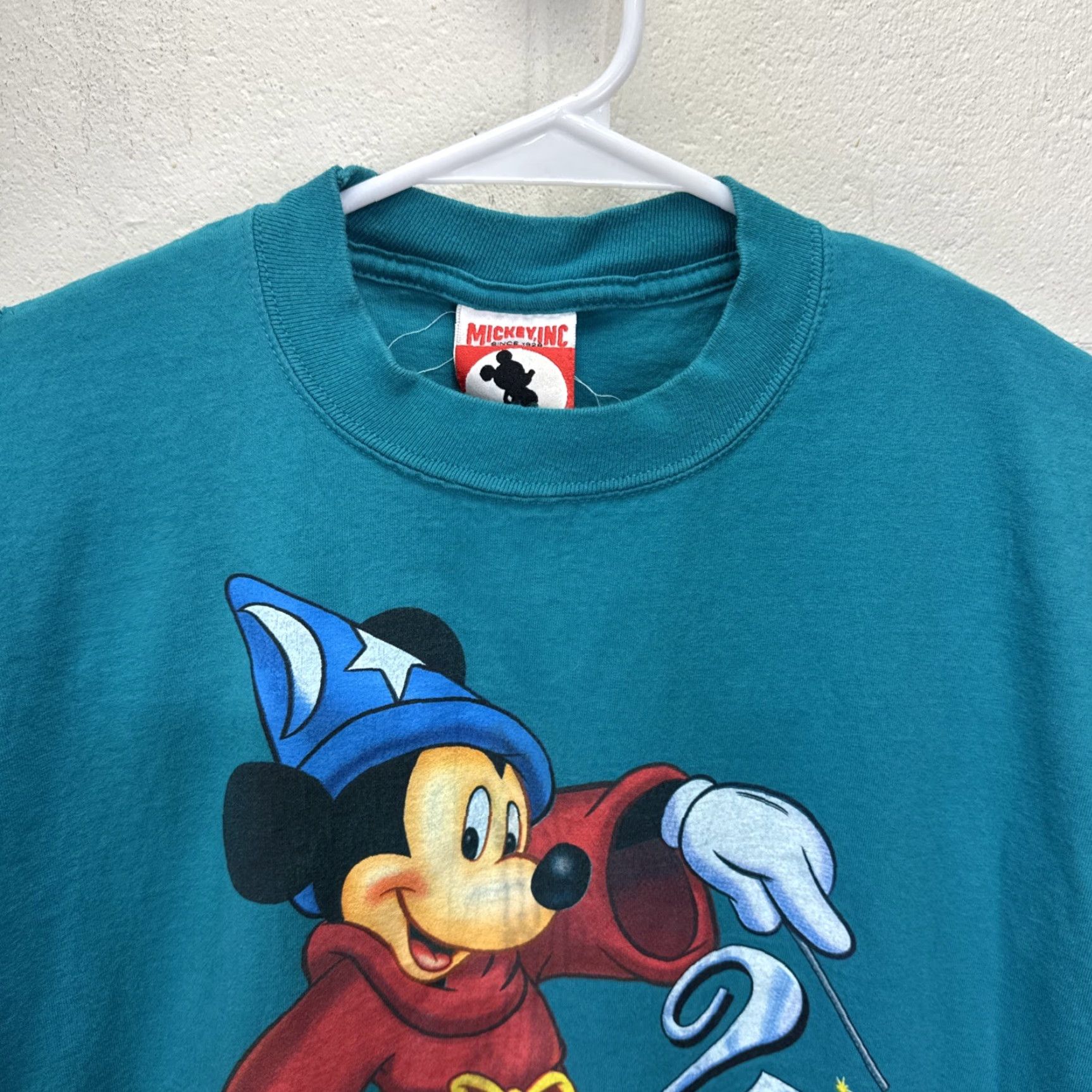Disney VINTAGE Disney Mickey Mouse Walt Disney World 25th Anniversary T-Shirt Men Size L Turquoise 90s Cartoon Logo Size US L / EU 52-54 / 3 - 5 Thumbnail