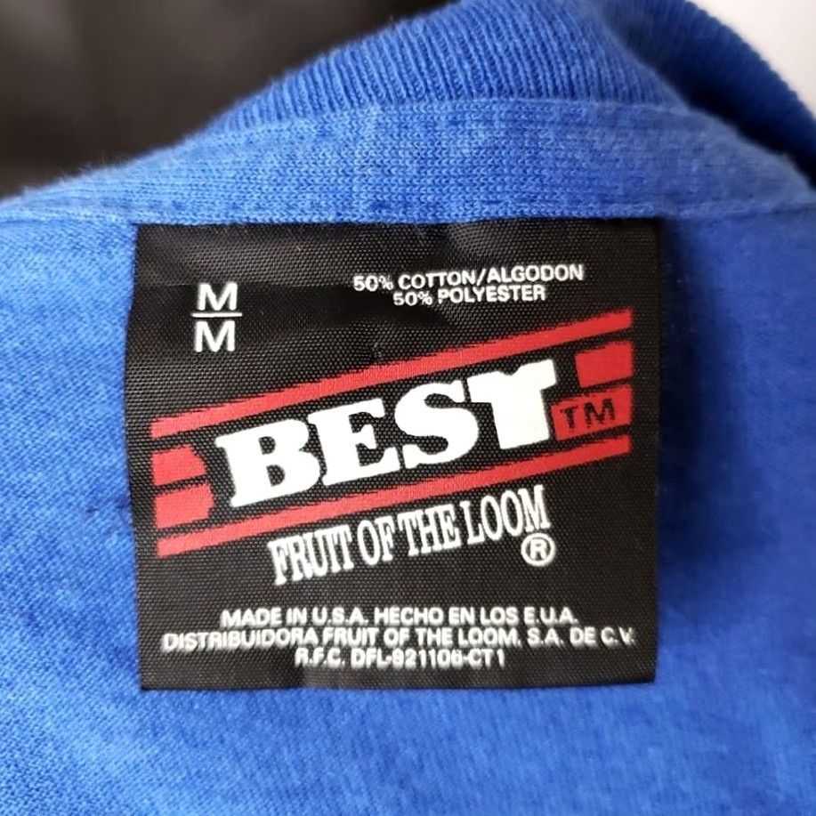Fruit Of The Loom VINTAGE Fruit of the Loom T-Shirt Mens Medium Blue 100% Cotton Crew Neck Graphic Tee Information Technology Resources Inc 90s USA Size US M / EU 48-50 / 2 - 7 Thumbnail