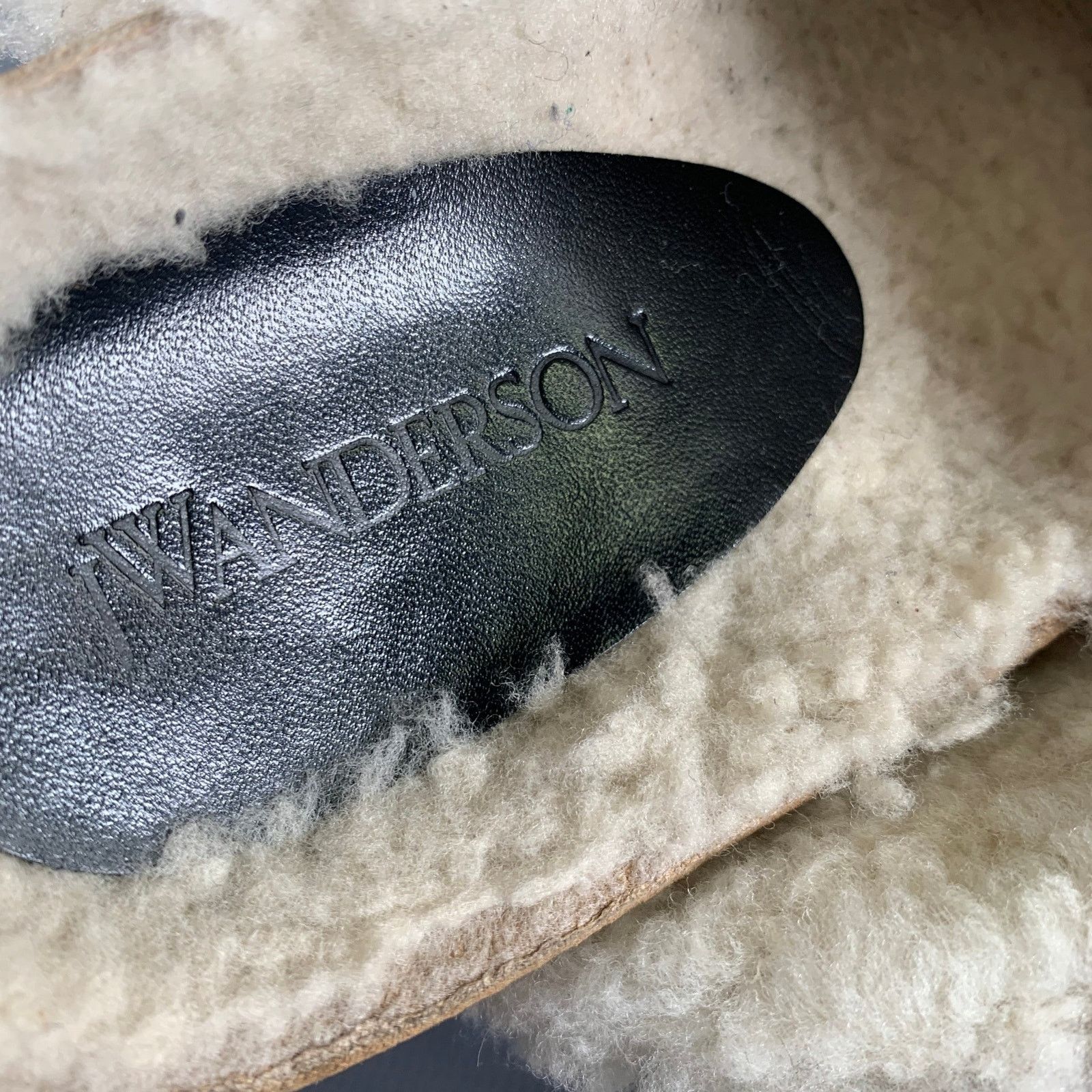 JW Anderson JW ANDERSON Size 6 Tan Gold Suede Mules Flats Size US 6 / IT 36 - 7 Thumbnail