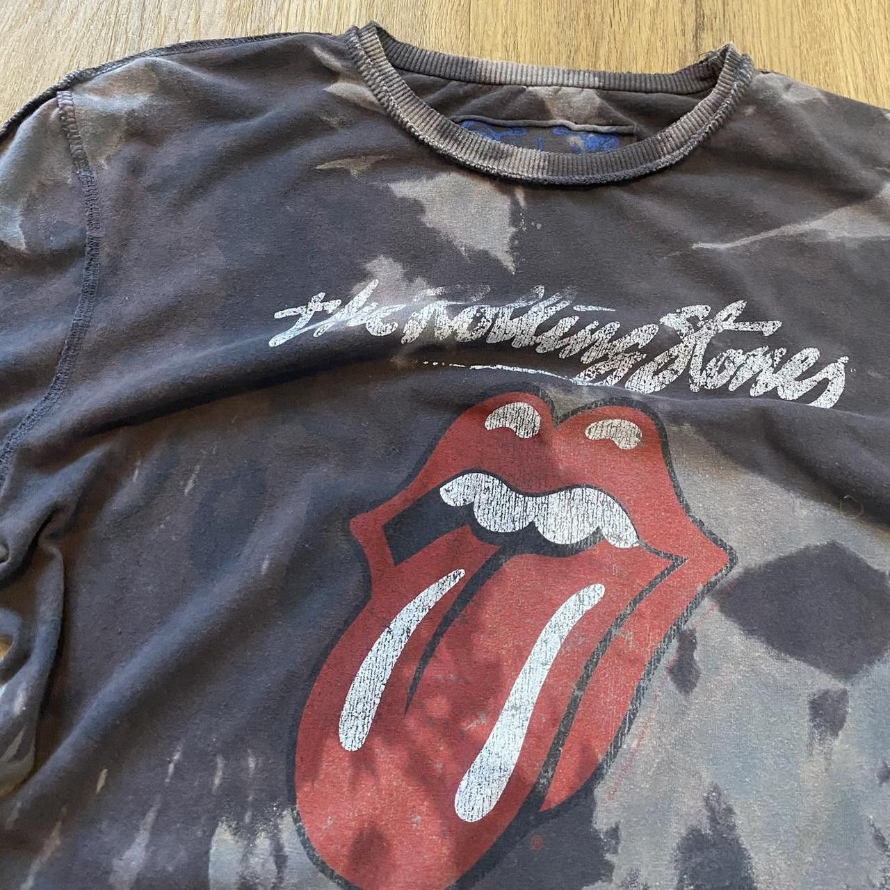 Other Grey and black tie dye Rolling Stones t-shirt #rockband Size US S / EU 44-46 / 1 - 3 Thumbnail