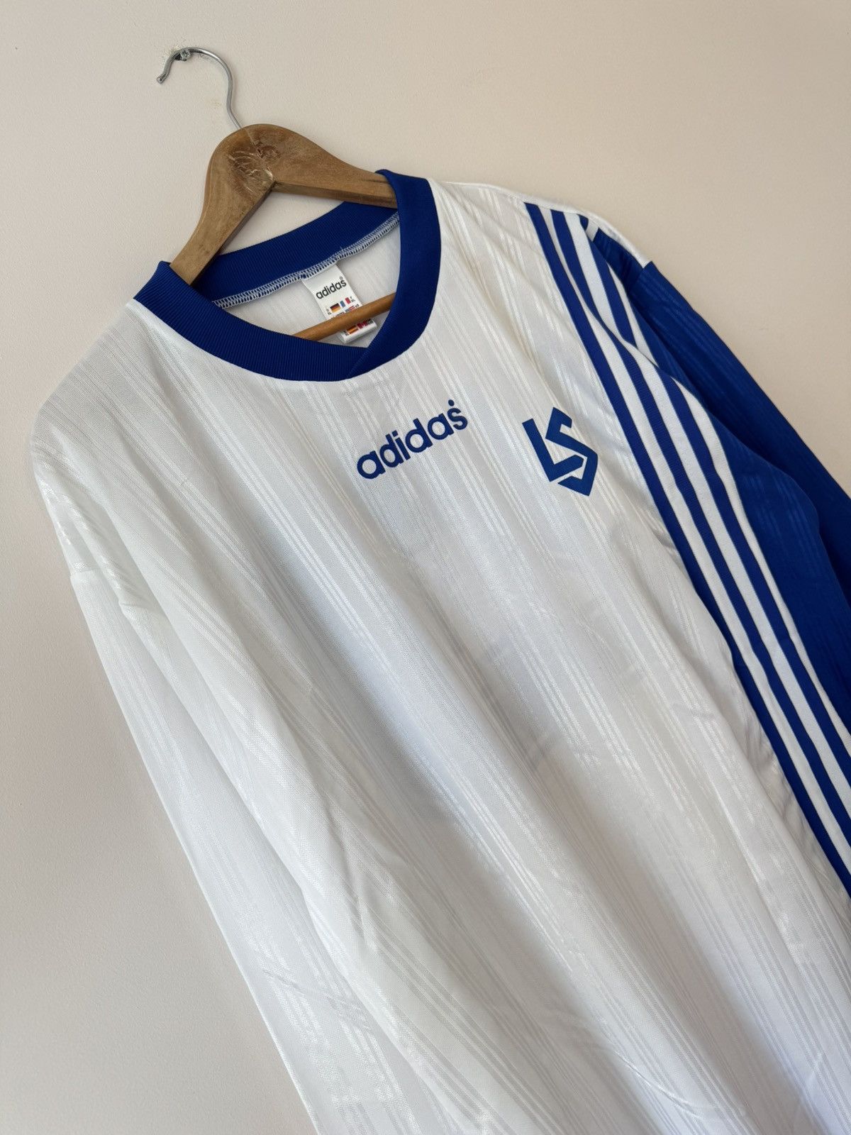 Adidas Vintage Lausanne Sport 1997-1998 Match Worn Soccer Jersey Size US XL / EU 56 / 4 - 8 Thumbnail