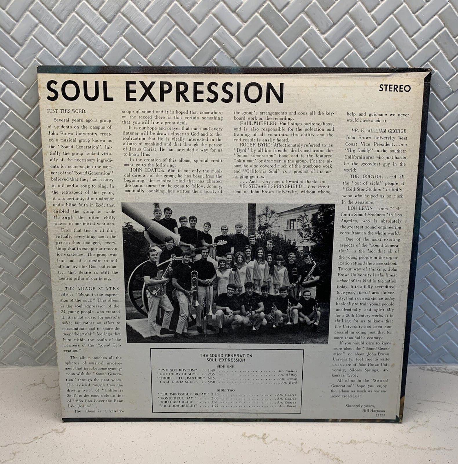 Designer SOUL EXPRESSIONS THE SOUND GENERATION LP PRIVATE PRESS Size ONE SIZE - 2 Thumbnail