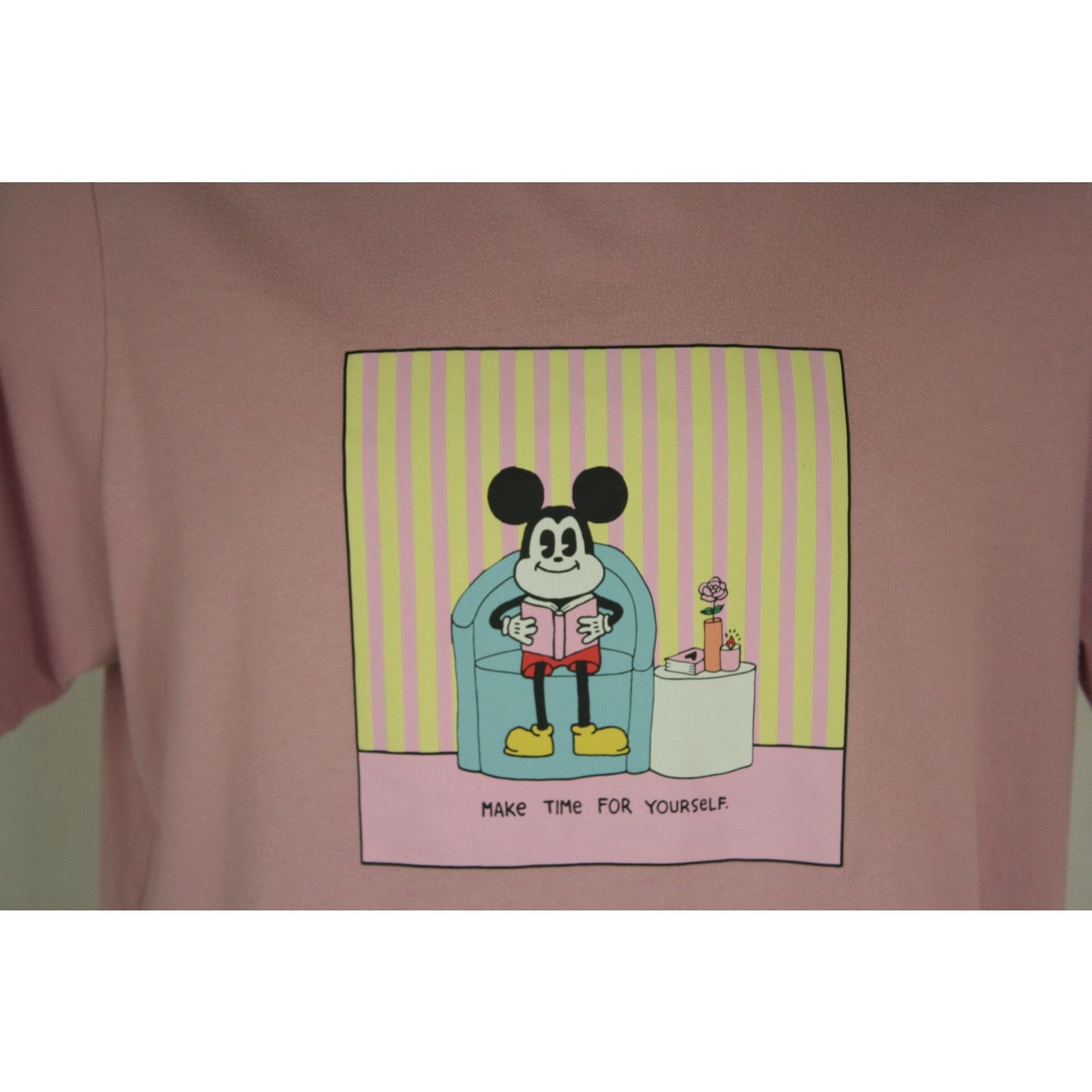 Disney × Uniqlo Disney Mickey Mouse Shirt Womens XL Pink Graphic Uniqlo Tee Size XL / US 12-14 / IT 48-50 - 2 Thumbnail