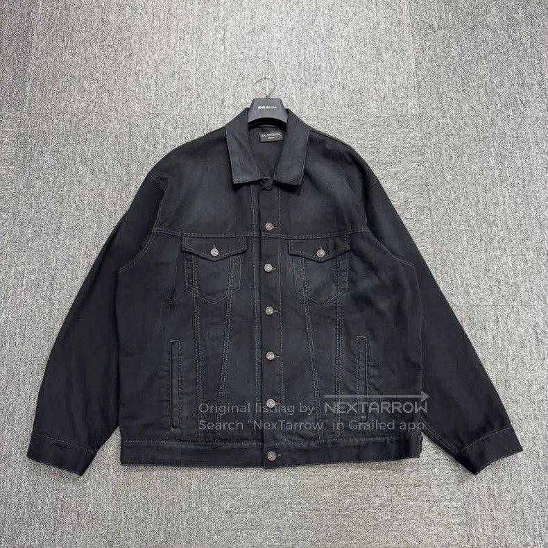 Balenciaga Balenciaga Graffiti Alphabet Distressed Denim Jacket Size US M / EU 48-50 / 2 - 1 Thumbnail