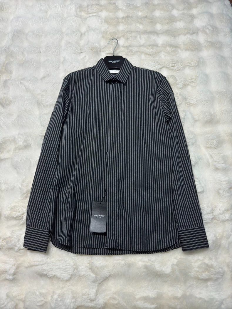 Saint Laurent Paris Saint Laurent Striped Shirt with Tags-2505 Size US M / EU 48-50 / 2 - 2 Thumbnail