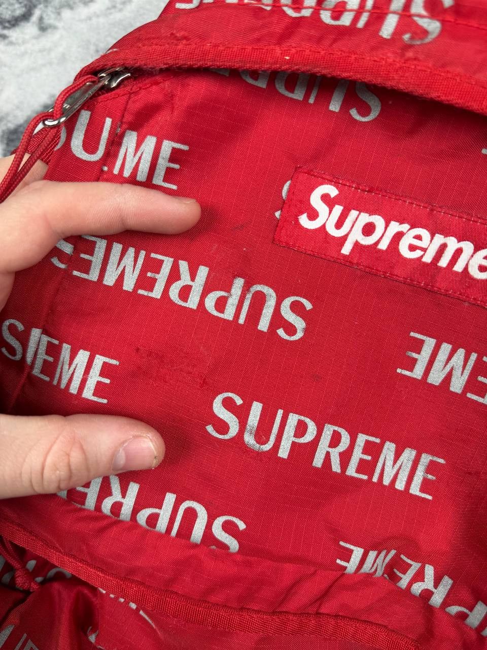 Supreme Supreme FW16 3M Reflective Repeat Backpack Cordura Size ONE SIZE - 14 Thumbnail