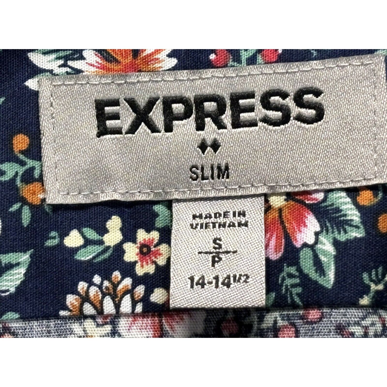 Express Express Floral Button Up Shirt Slim Fit Men's Small Long Sleeve Multicolor Size US S / EU 44-46 / 1 - 5 Thumbnail