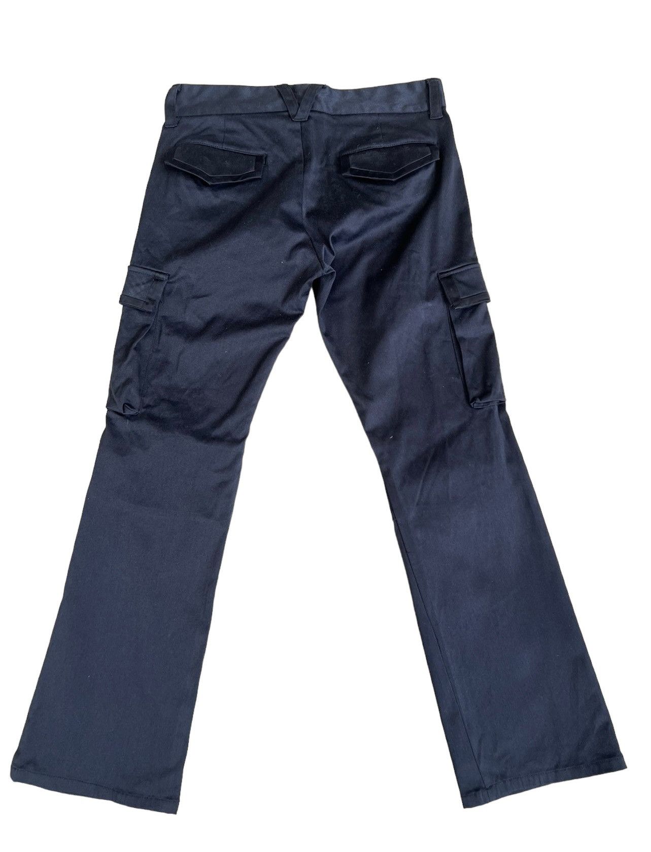 Vanquish Vanquish Gold Japan StretchBlack Crop Cargo Flare Trouser Size US 29 - 2 Thumbnail