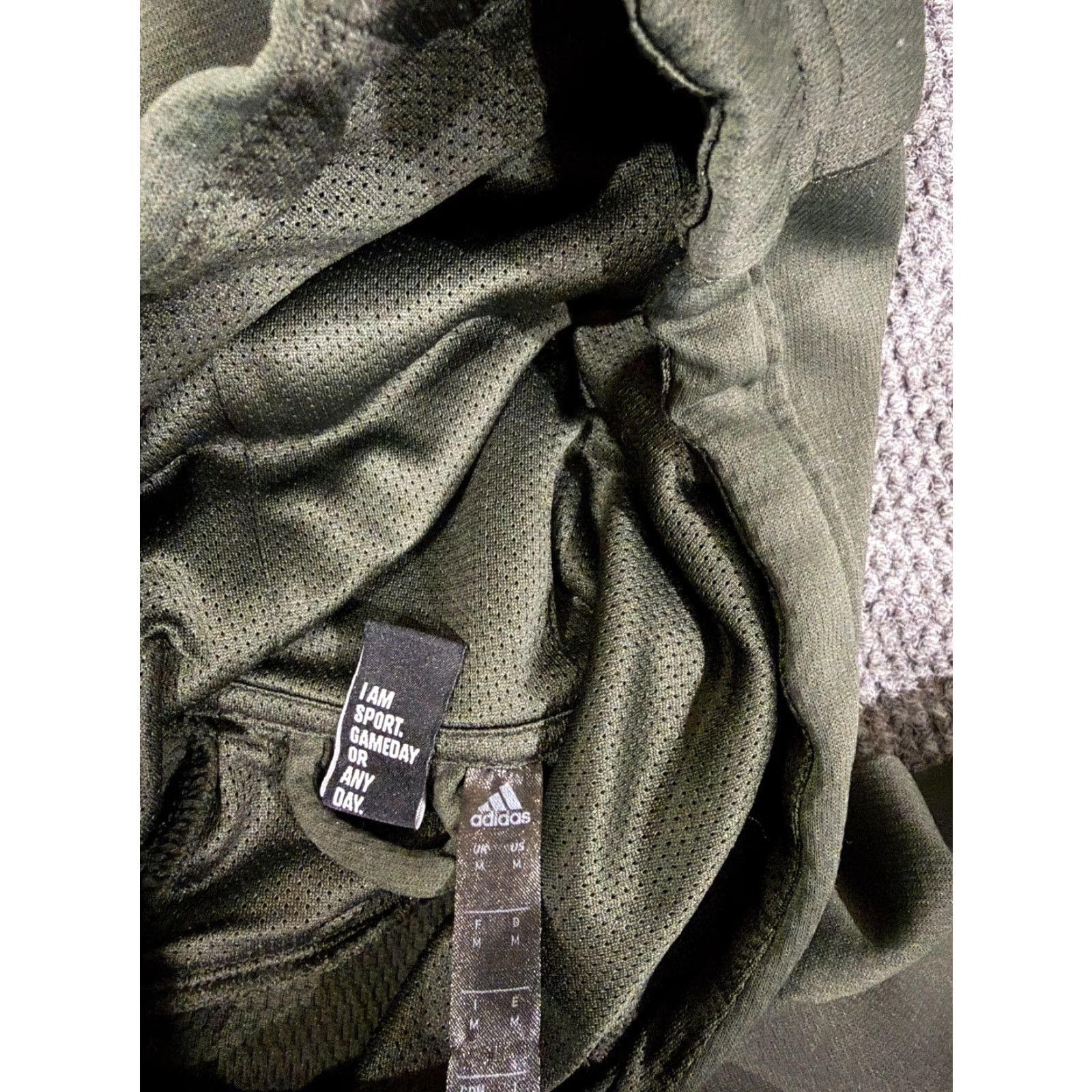Adidas Adidas Hoodie Mens M Green Sport Pullover Hooded Zip N/A Logo Comfort Size US M / EU 48-50 / 2 - 4 Thumbnail
