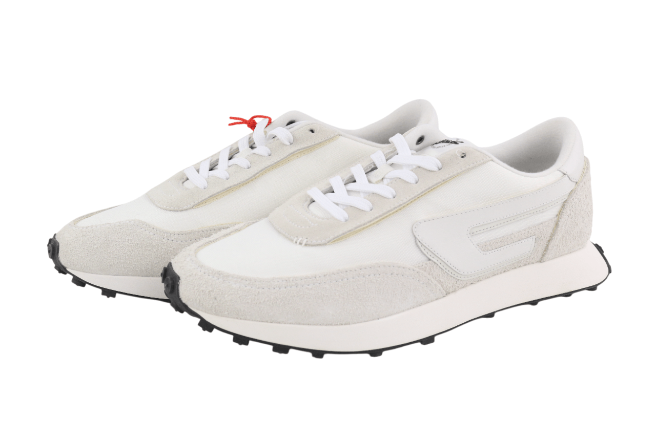 Diesel S-RACER-LC EU44 White Leather Details 40583 Size US 11 / EU 44 - 4 Thumbnail