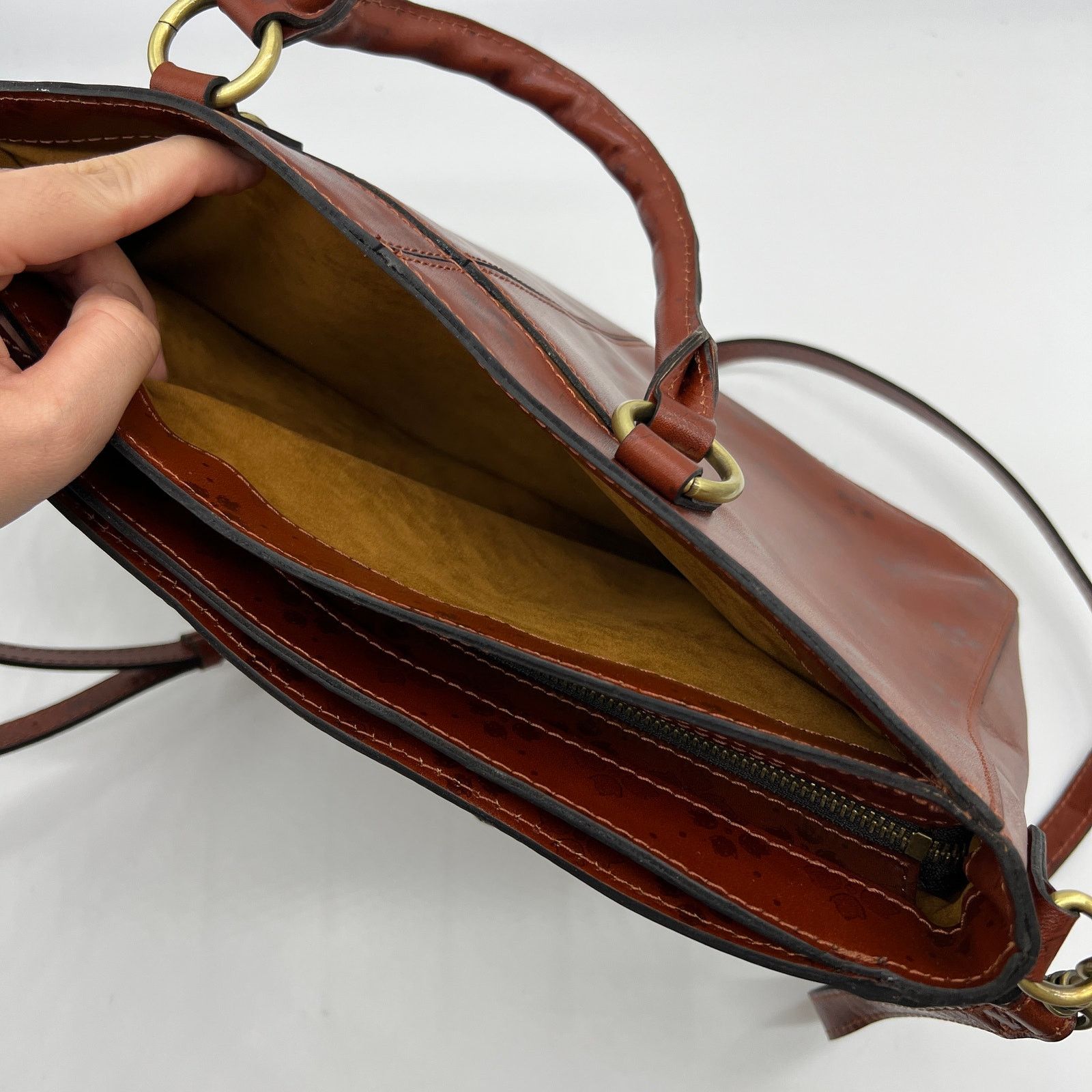 Other Patricia Nash Leather Solene Satchel with Crossbody Stra Size ONE SIZE - 8 Thumbnail