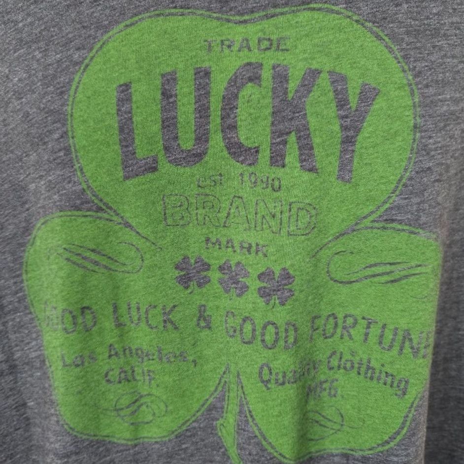Lucky Brand Lucky Brand T Shirt Mens Large Gray OVERSIZED Streetwear Size US L / EU 52-54 / 3 - 3 Thumbnail