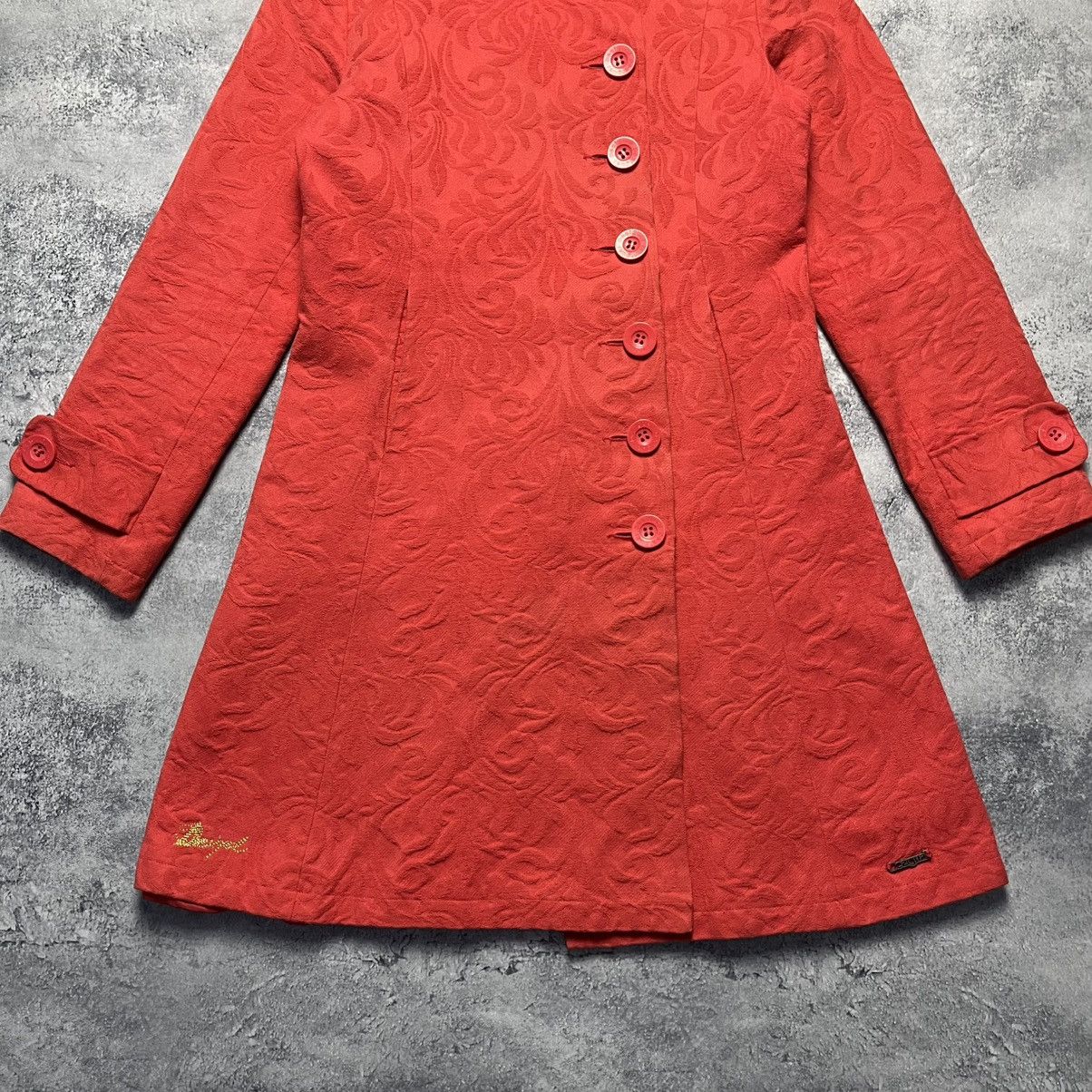 Desigual Vintage Desigual Trench Coat Jacket Avantgarde Streetwear Size XS / US 0-2 / IT 36-38 - 3 Thumbnail