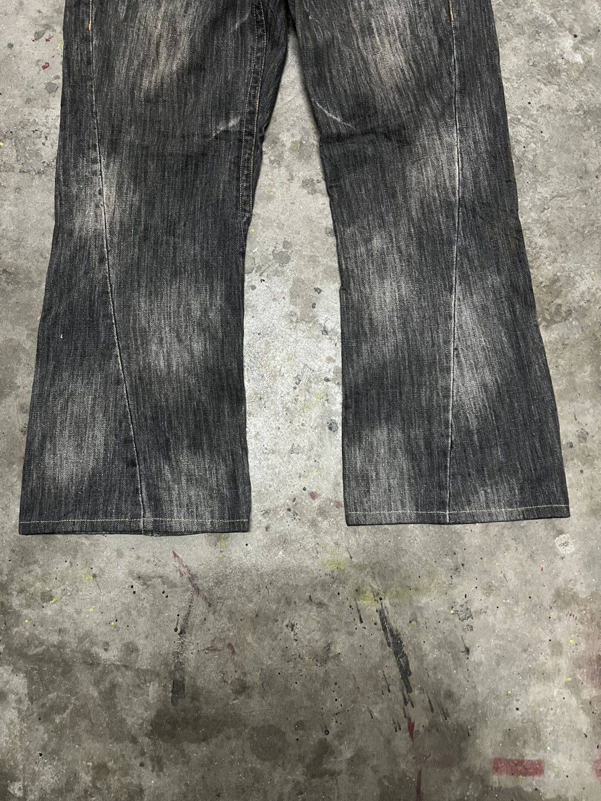 Designer × Japanese Brand FLARED🔥DOMINATE BRAND DISTRESSED DENIM PANT Size US 34 / EU 50 - 4 Thumbnail