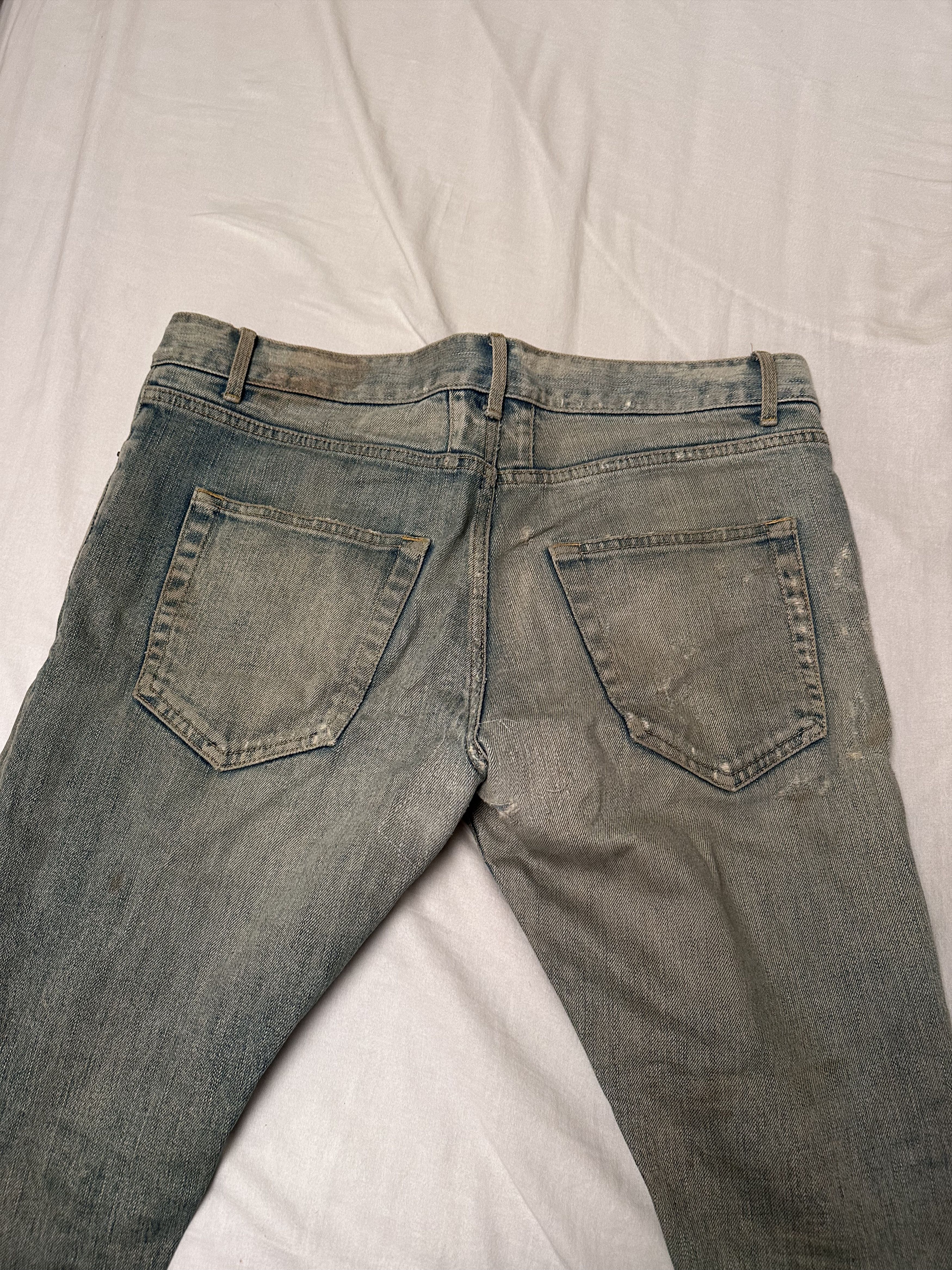 Saint Laurent Paris 2014 YSL SAINT LAURENT Paris Hedi Slimane Crash Denim Jeans Size US 32 / EU 48 - 7 Thumbnail