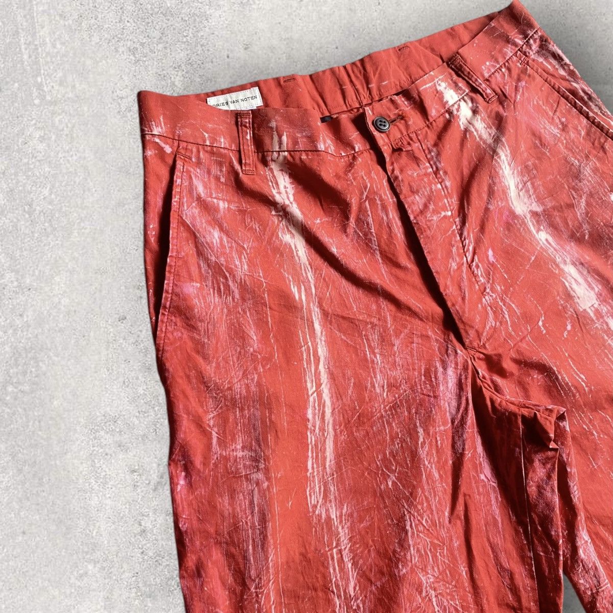 Dries Van Noten Dries Van Noten Red Degraded Pants Size US 30 / EU 46 - 3 Thumbnail
