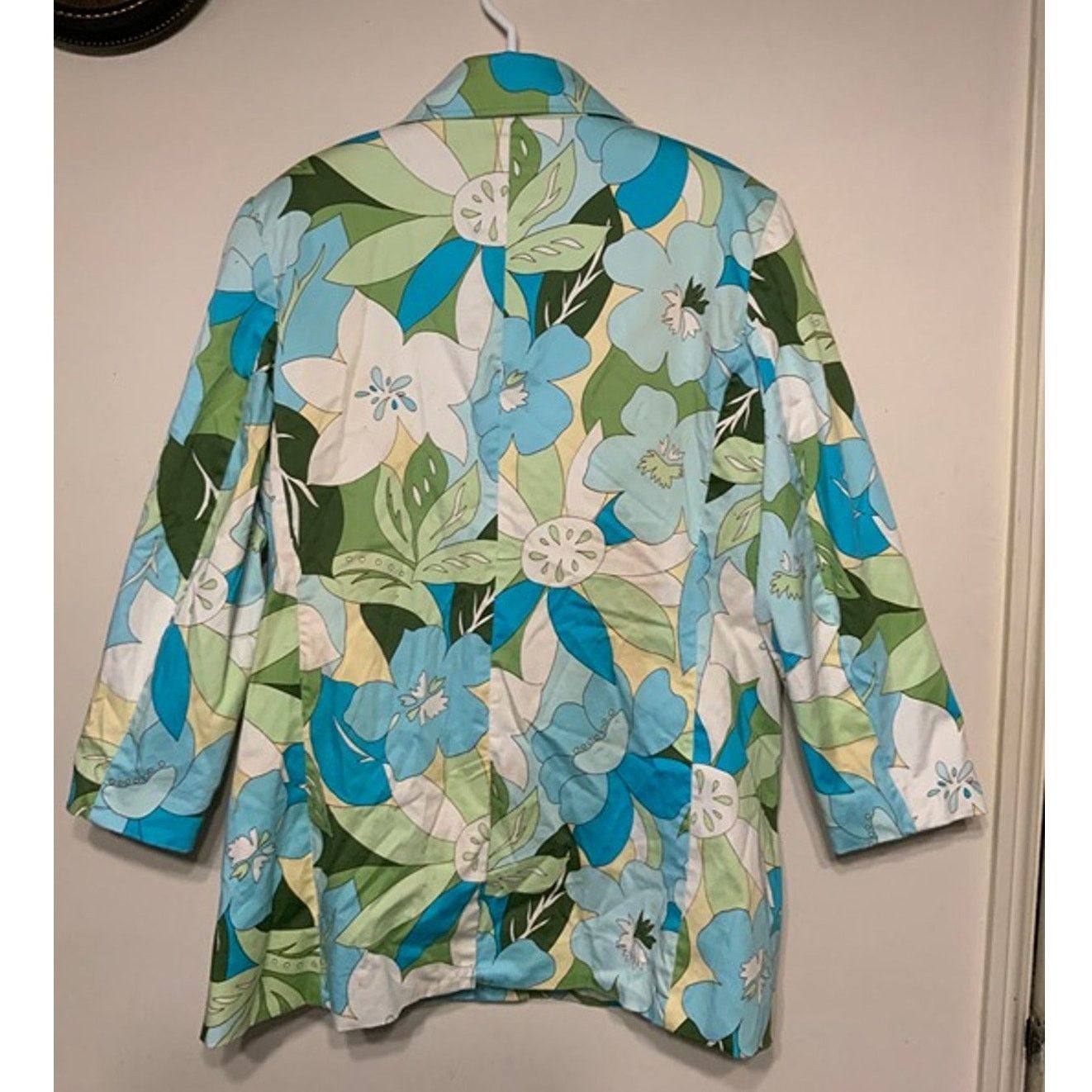 Unknown London John Paul Richard Floral Button Up Women's Size 18W USED Size XXL / US 16-18 / IT 52-54 - 2 Thumbnail