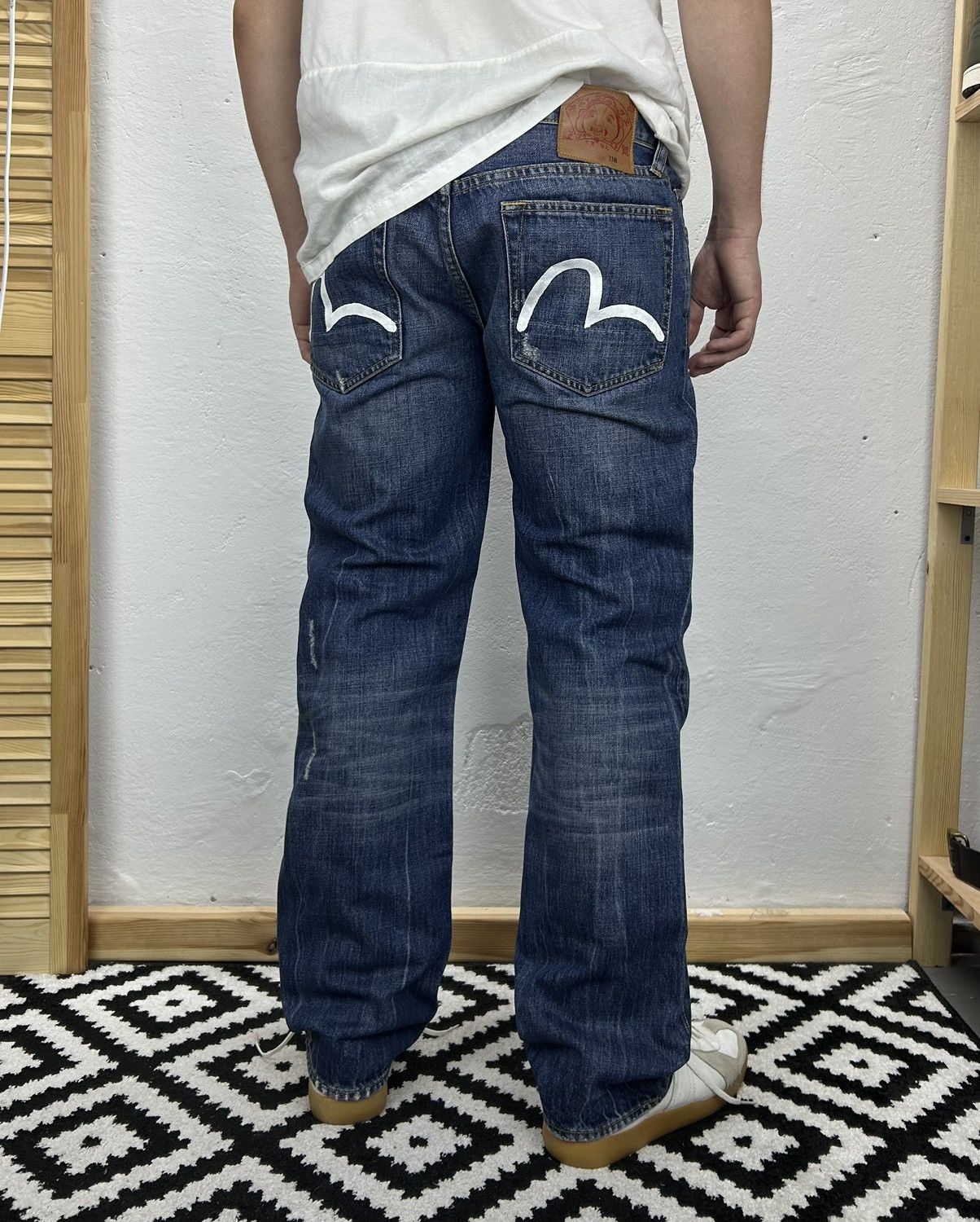 Japanese Brand × Vintage Evisu Vintage denim jeans size 33 Size US 33 - 1 Thumbnail