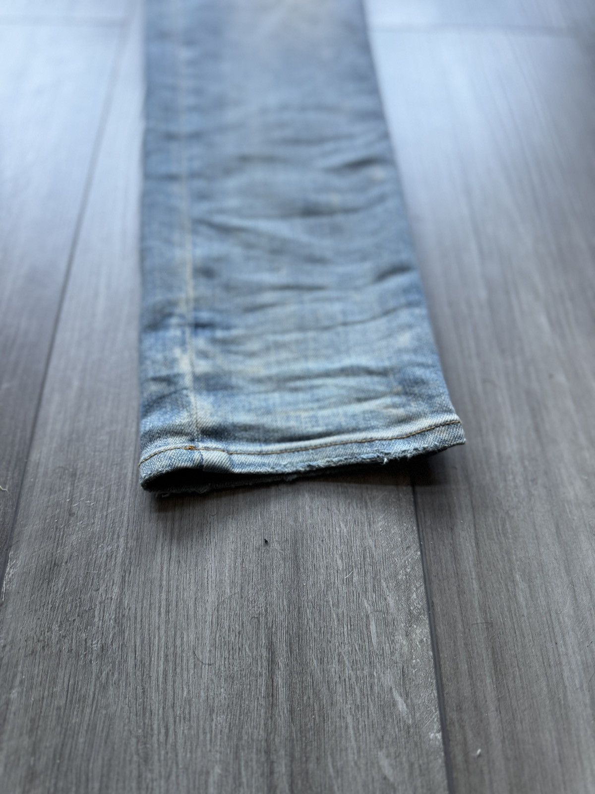 Amiri Amiri MX2 Indigo/Orange Flannel Denim Size US 33 - 5 Thumbnail