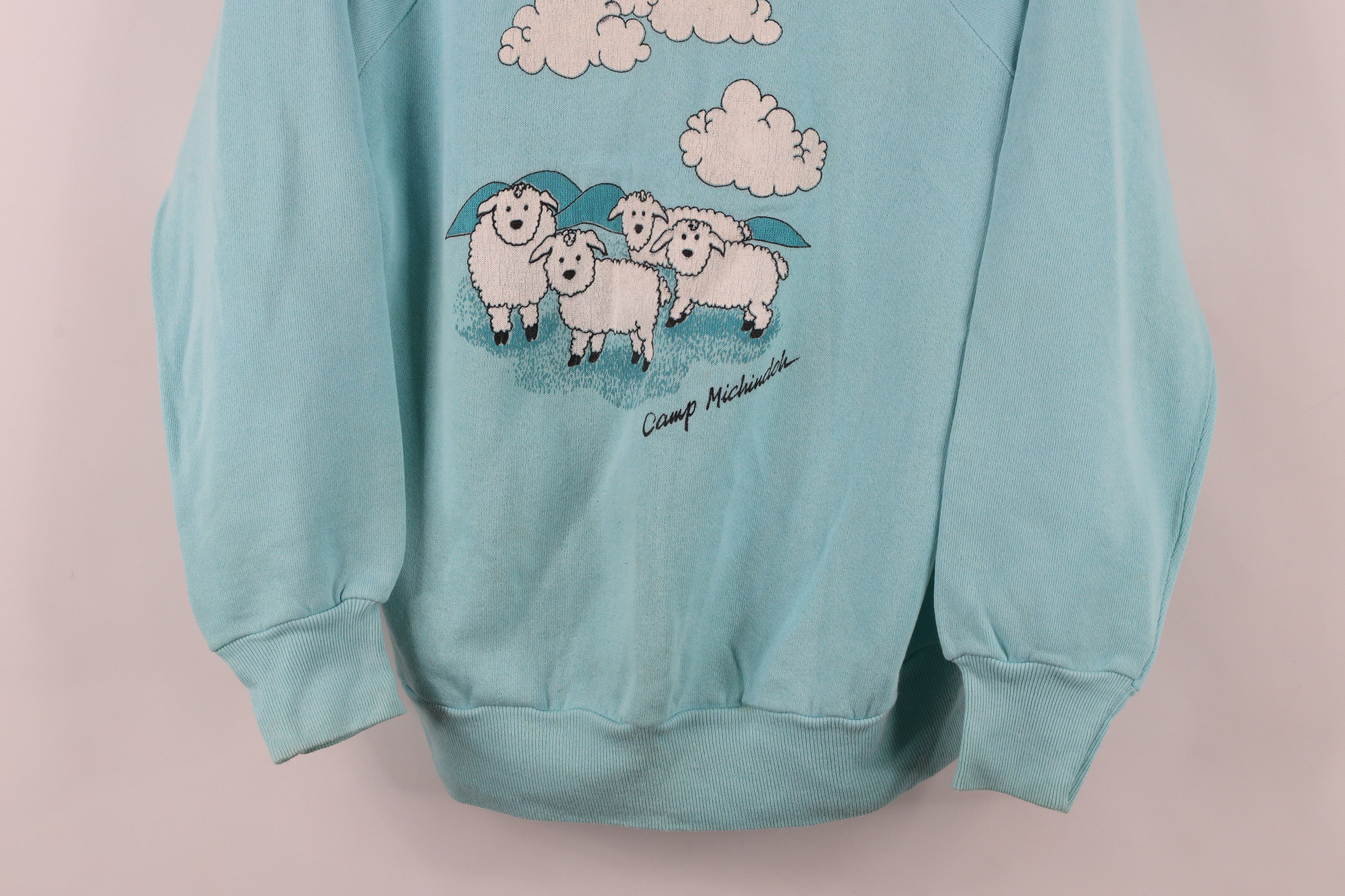Vintage Vintage 80s 90s Sheep Camp Michindoh Sweatshirt USA Size M / US 6-8 / IT 42-44 - 3 Thumbnail