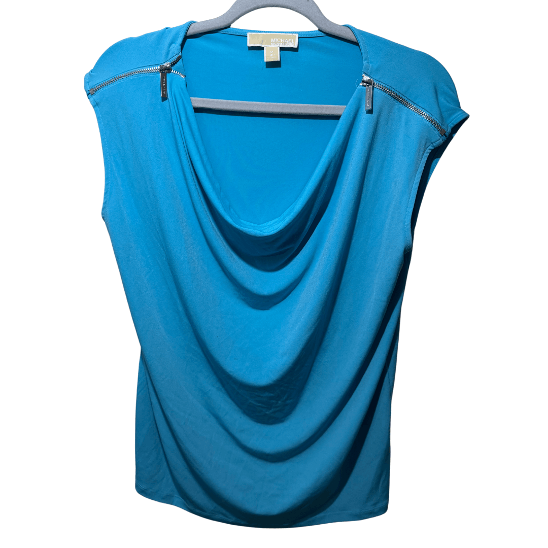 Michael Kors Michael Kors Cowl Neck Zipper Shoulder Sleeveless blue Size M / US 6-8 / IT 42-44 - 1 Thumbnail