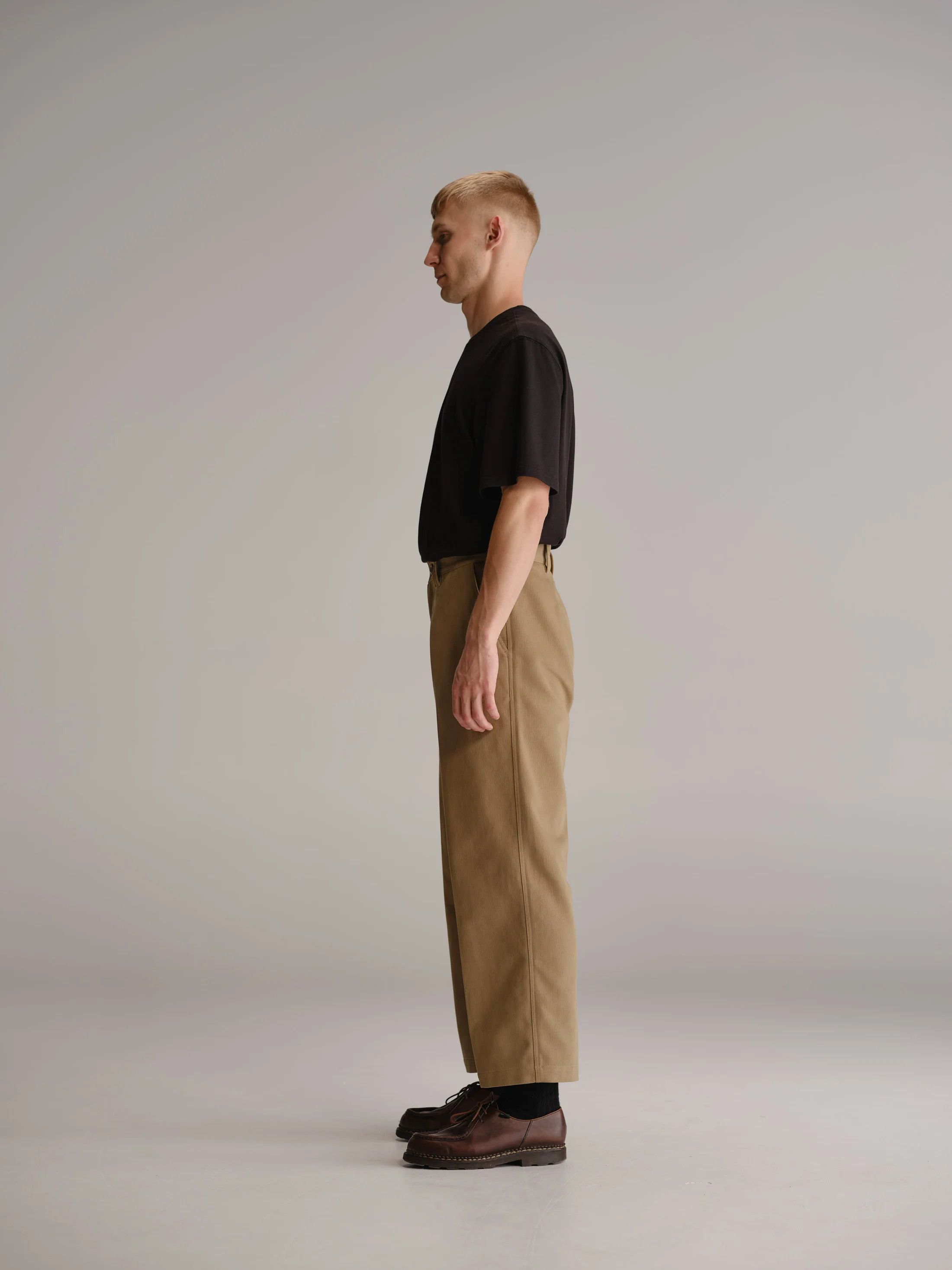 Other 💚 Thom Morison Wide Bedford Pant Fawn Small NEW Size US 32 / EU 48 - 4 Thumbnail