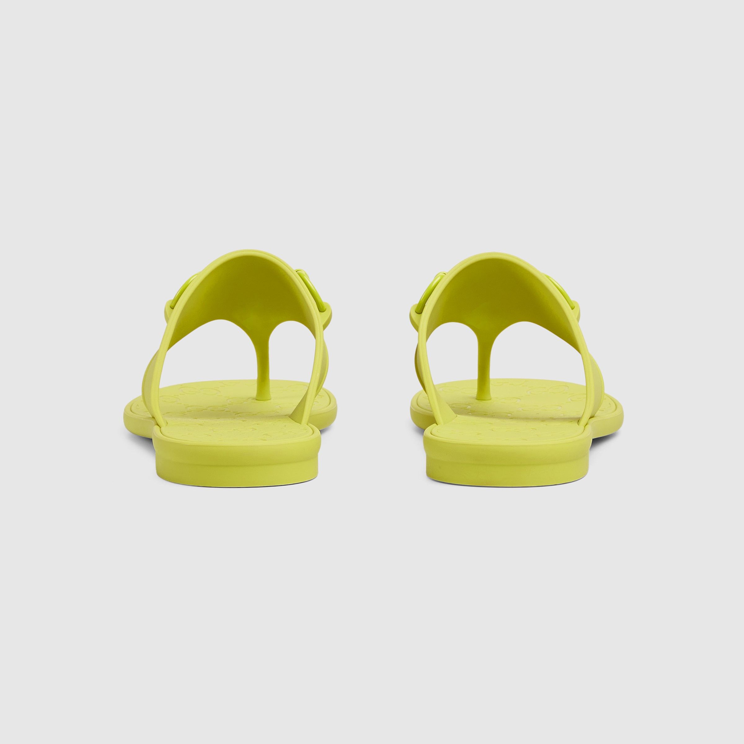 Gucci o1loc1c0326 780306 Women's Thong Sandals With Horsebit Size US 11 / IT 41 - 4 Thumbnail