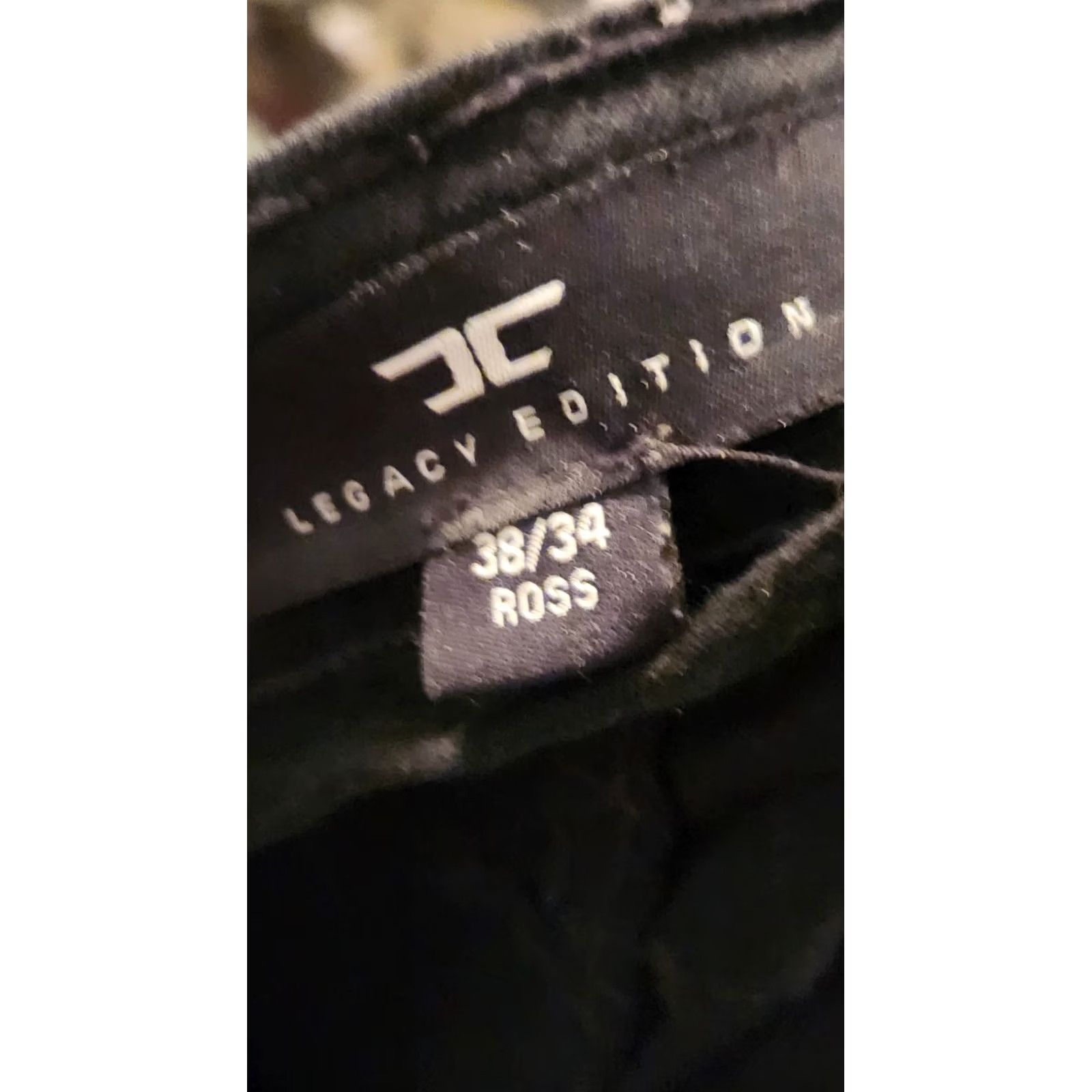 Jordan Craig Jordan Craig Jeans Slim Fit Mens 38x34 Distressed Black Rhinestone Destroyed Denim Slim Fit Regular Men’s Size US 38 / EU 54 - 3 Thumbnail