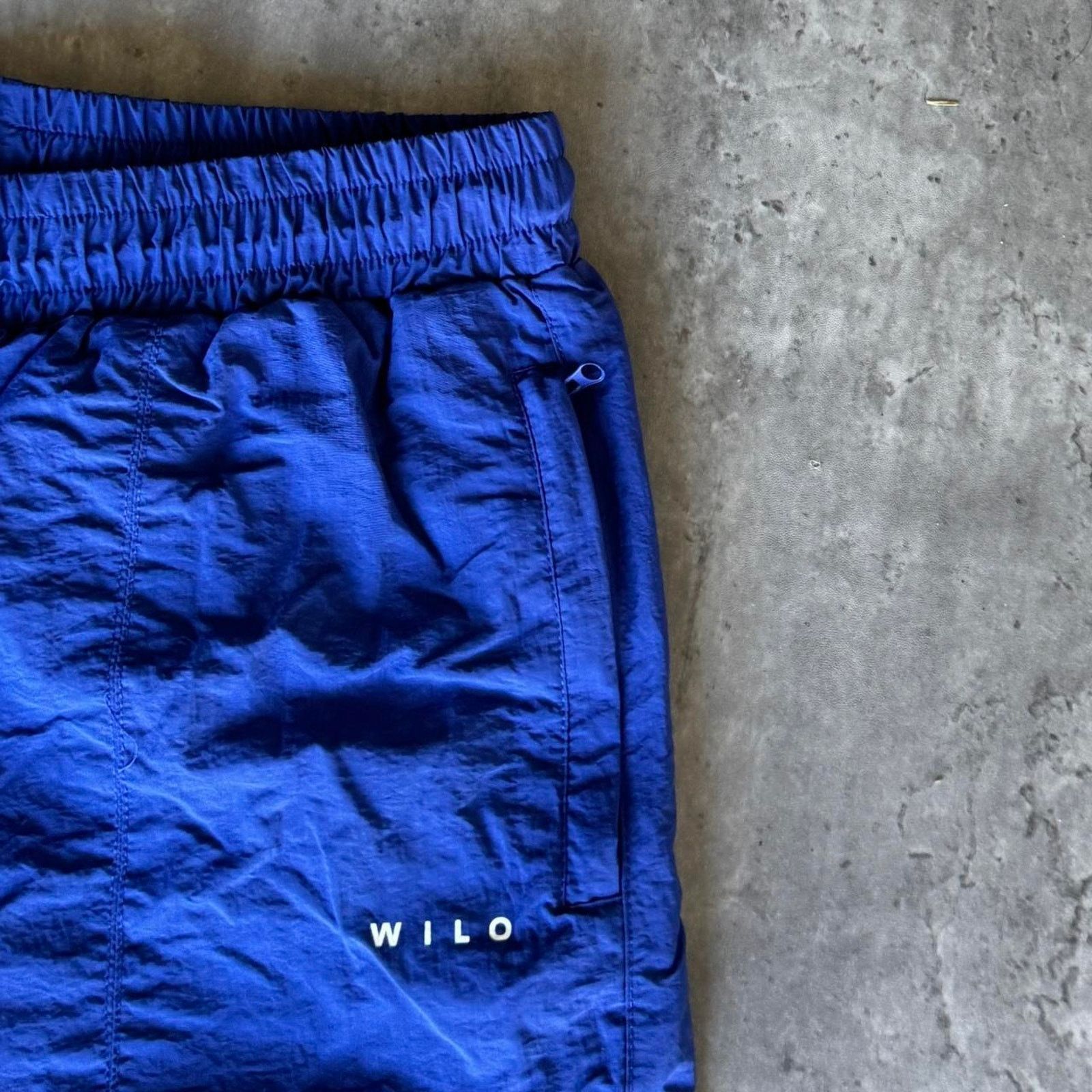 Japanese Brand × Vintage Vintage Y2K WILO Royal Blue Nylon Trackpants Sweatpants Size US 32 / EU 48 - 3 Thumbnail