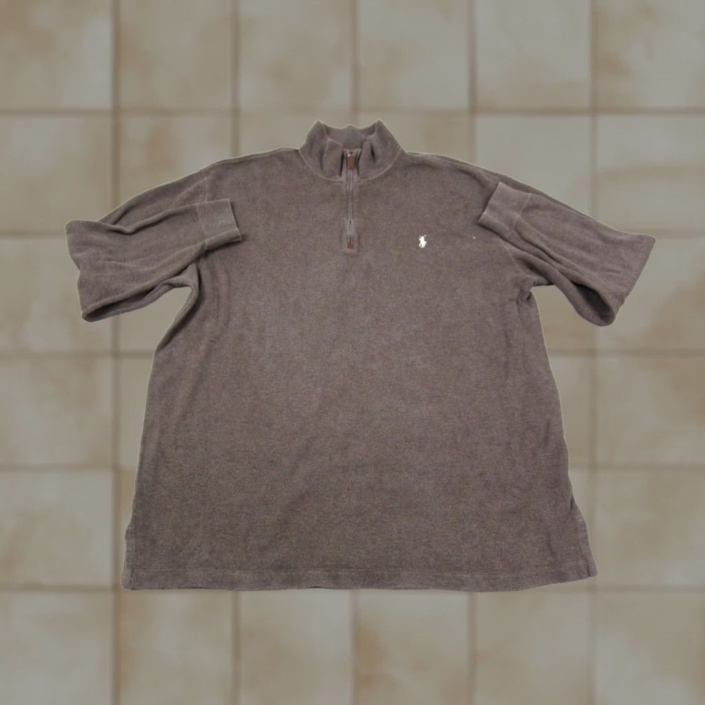 Polo Ralph Lauren Polo Ralph Lauren Sweatshirt Adult 2XLT Brown White Pony 1/4 Zip Mens Size US XXL / EU 58 / 5 - 1 Thumbnail