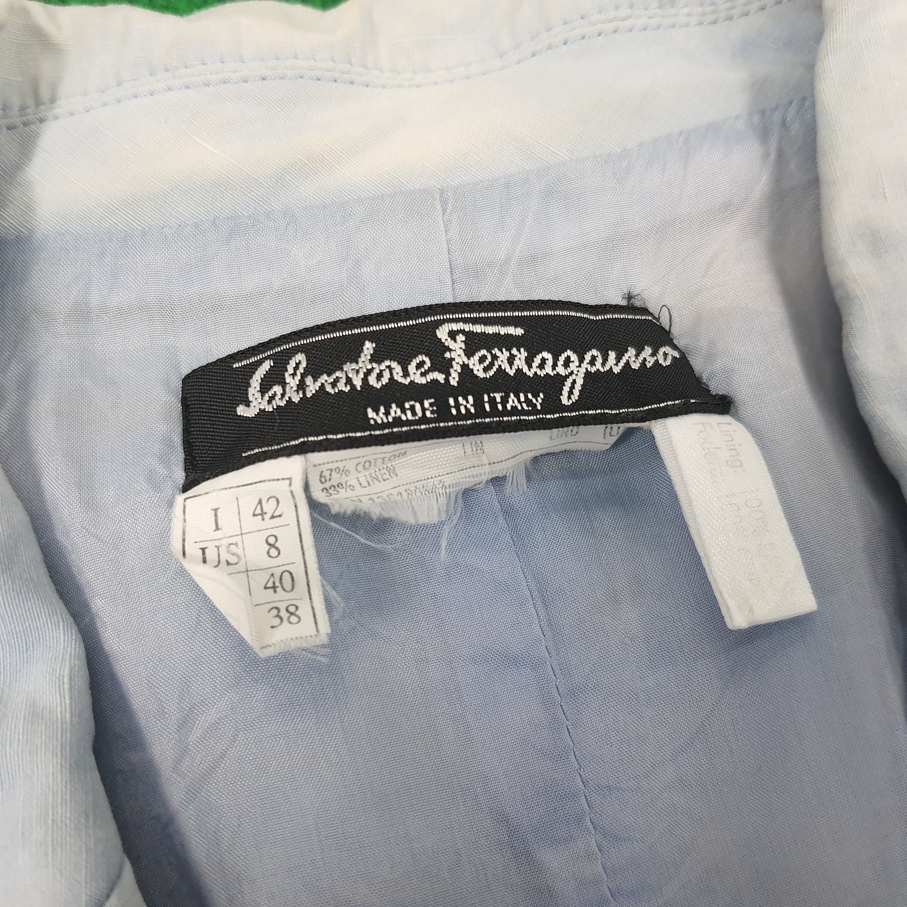 Designer × Salvatore Ferragamo × Vintage Vintage Salvatore Ferragamo Designer Formal Blazers Size XS / US 0-2 / IT 36-38 - 4 Thumbnail