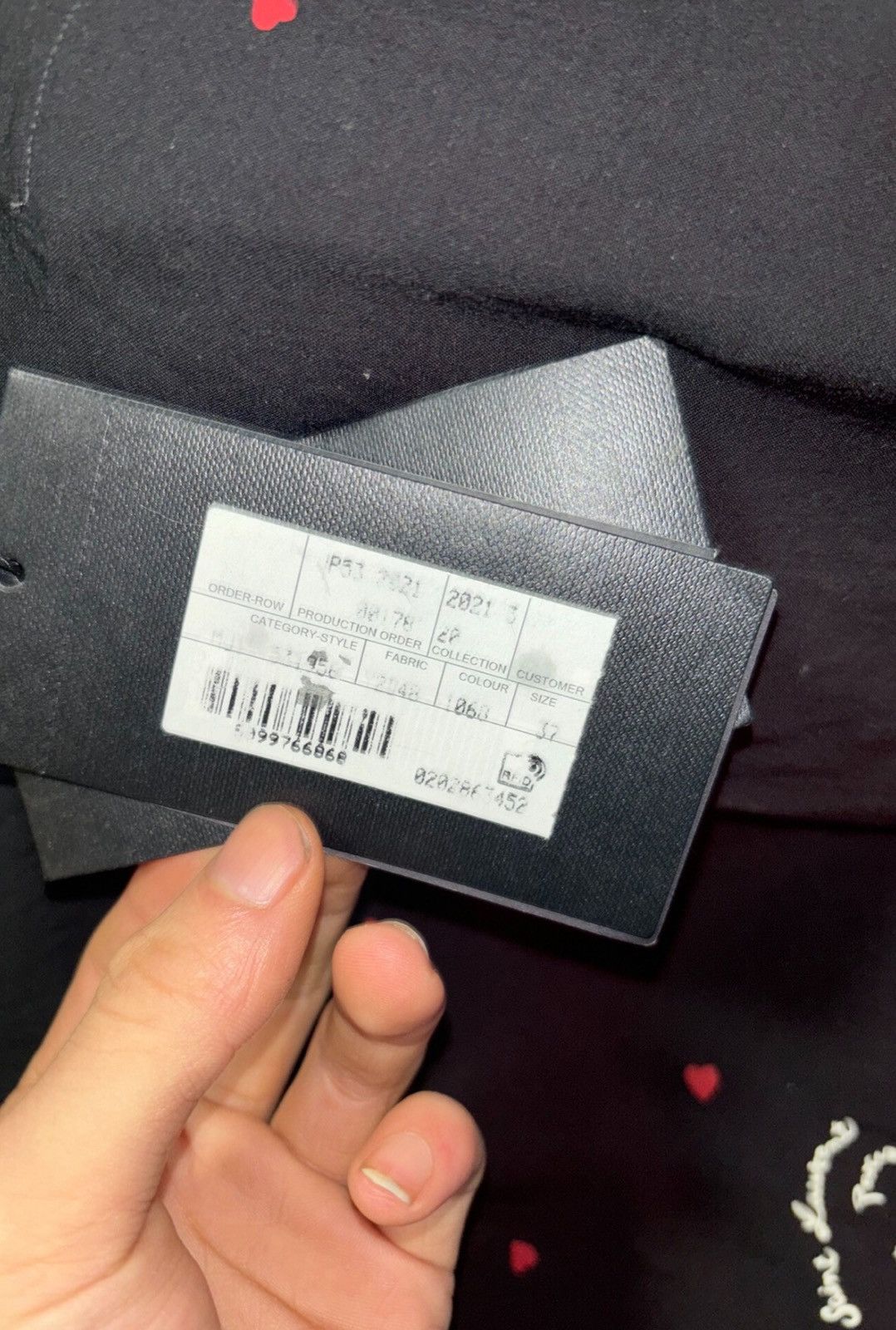 Saint Laurent Paris Saint Laurent SLP 2021FW Black Love Slogan Shirt Size US M / EU 48-50 / 2 - 8 Thumbnail