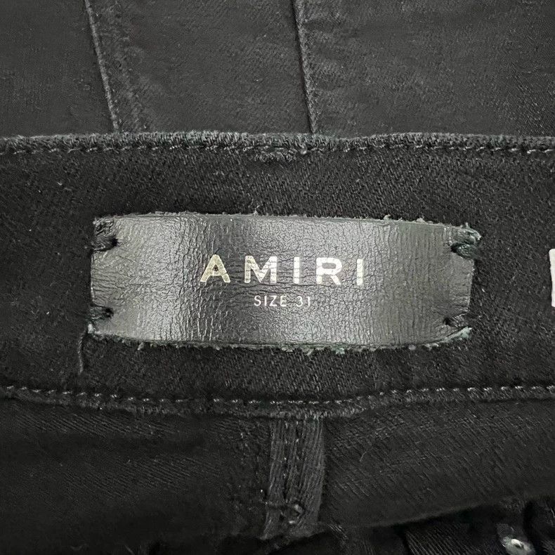Amiri Amiri Black slim fit denim pants Size US 31 - 3 Thumbnail