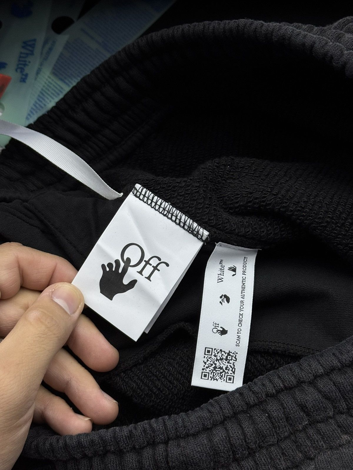 Off-White OFF-WHITE Wave Off Skate Sweatpants Black Size US 34 / EU 50 - 7 Thumbnail
