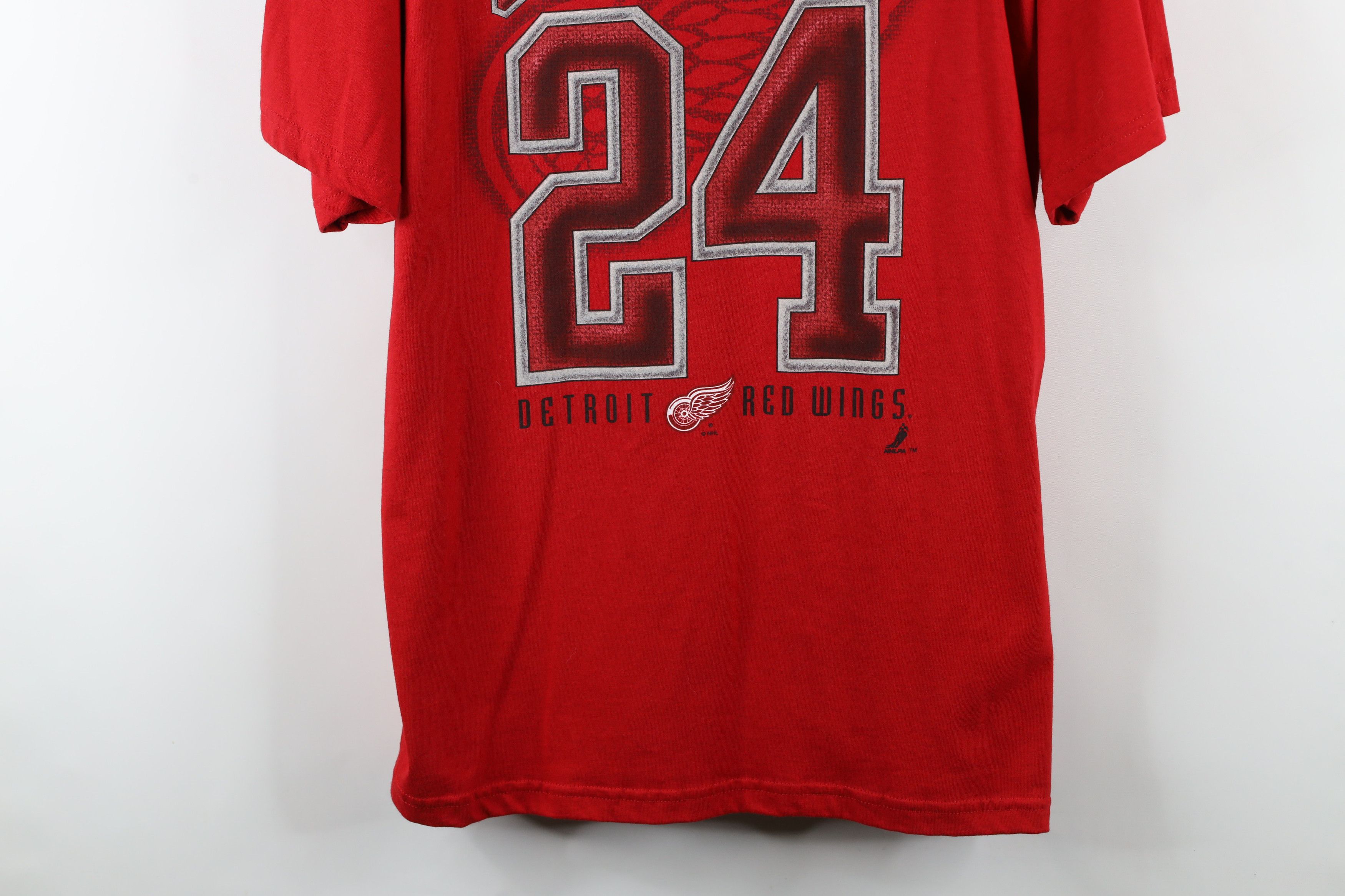 Vintage Vintage Chris Chelios Detroit Red Wings Hockey T-Shirt #24 Size US L / EU 52-54 / 3 - 3 Thumbnail