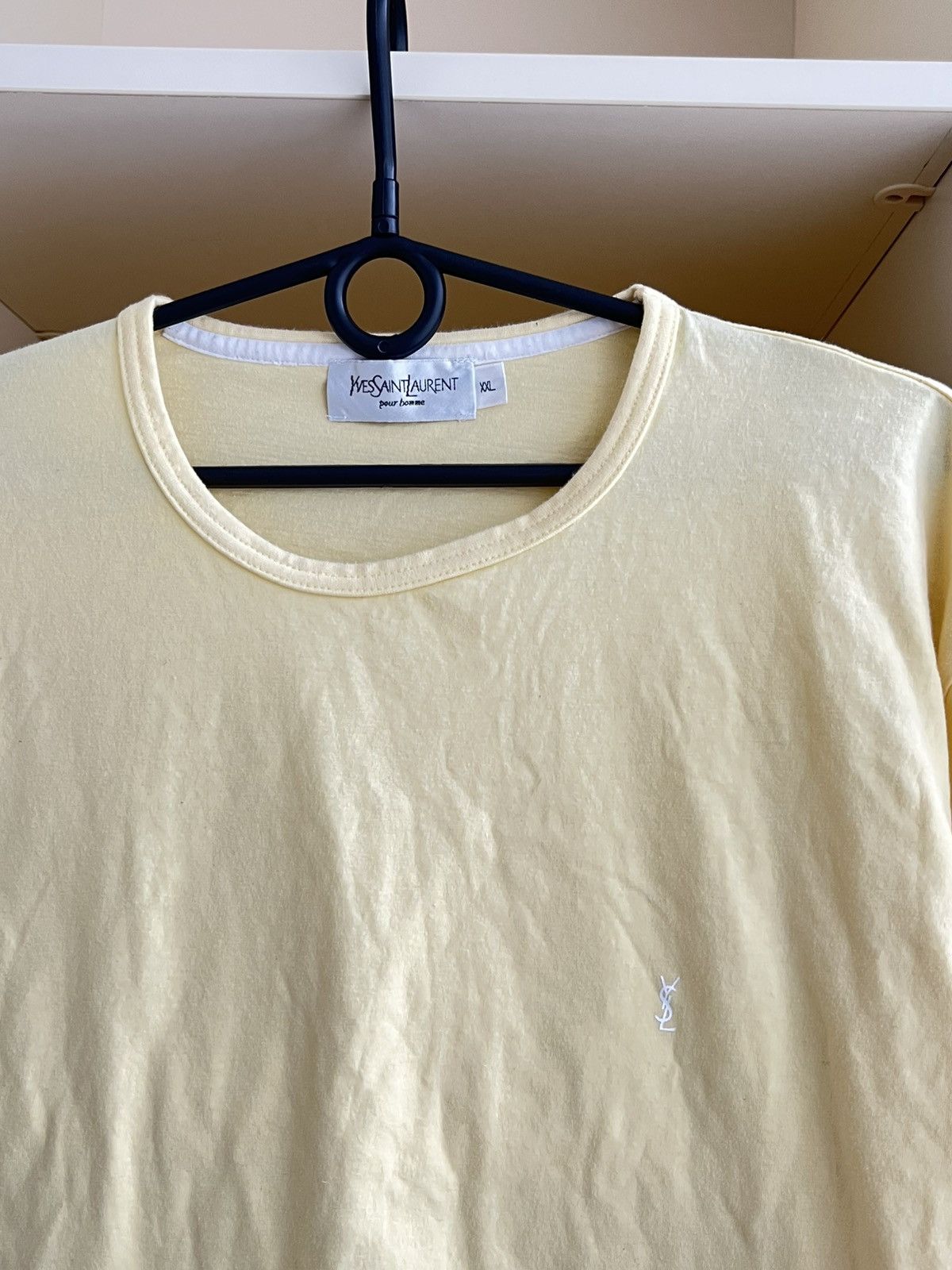 Yves Saint Laurent Vintage Yves Saint Laurent T-Shirt Yellow Size 2XL Size US XXL / EU 58 / 5 - 2 Thumbnail