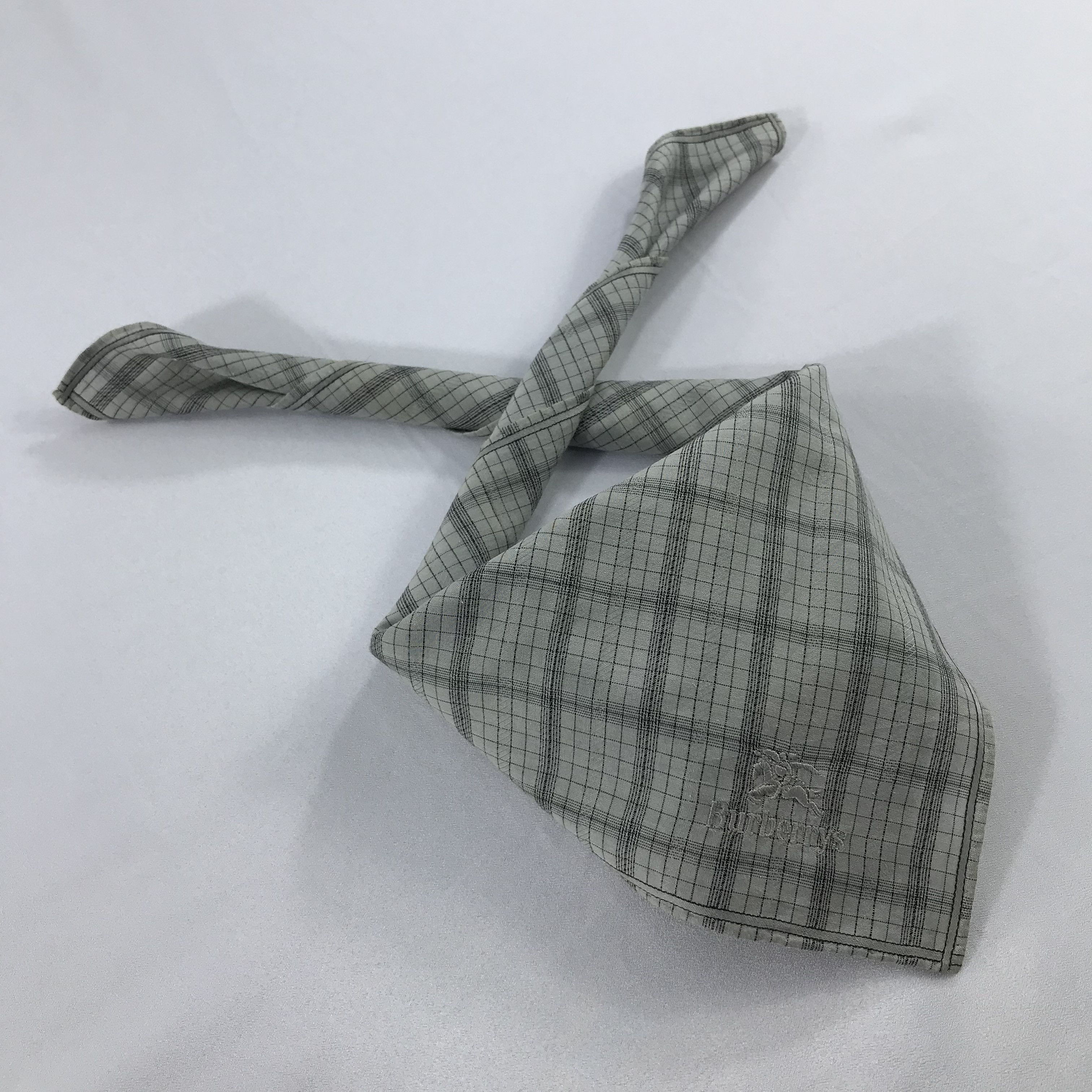 Burberry × Vintage Burberry Bandana / Handkerchief / Neckerchief - S2204 Size ONE SIZE - 4 Thumbnail