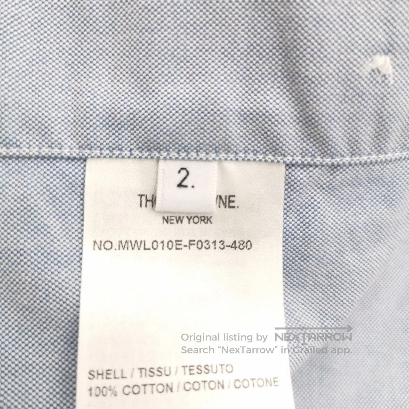 Thom Browne Thom Browne Cotton Solid Collar Long. Size US M / EU 48-50 / 2 - 7 Thumbnail
