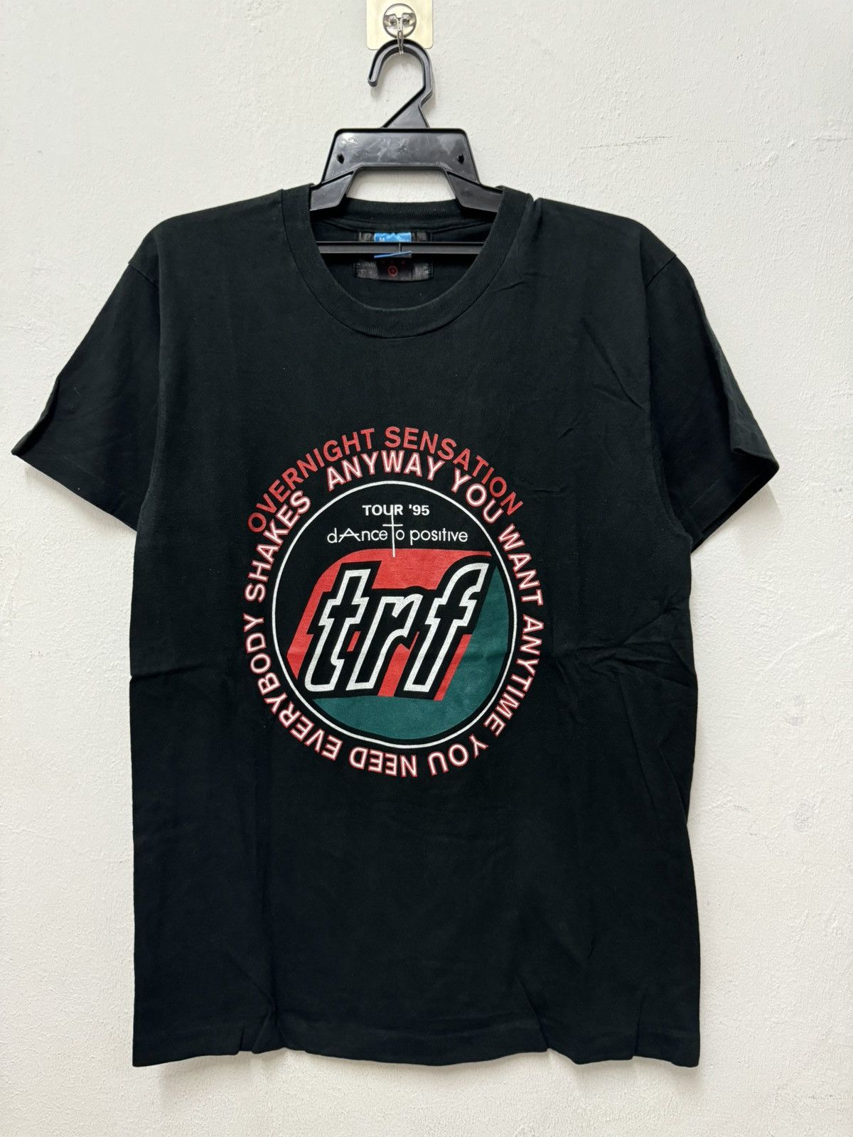 Band Tees × Nirvana Vintage 90’s TRF Dance To Positive Japan Band Tee Size US M / EU 48-50 / 2 - 1 Thumbnail